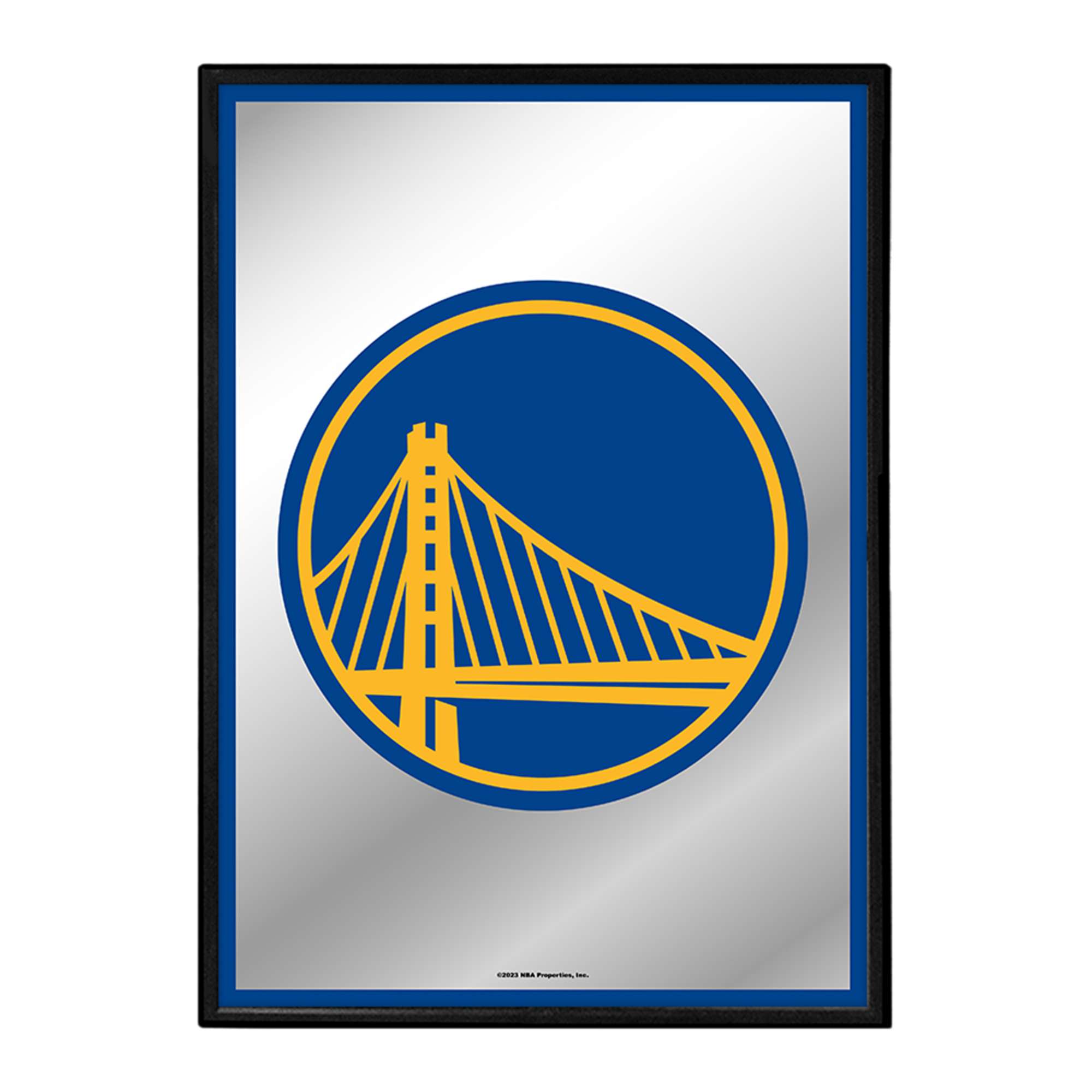 Golden State Warriors: Framed Mirrored Wall Sign
