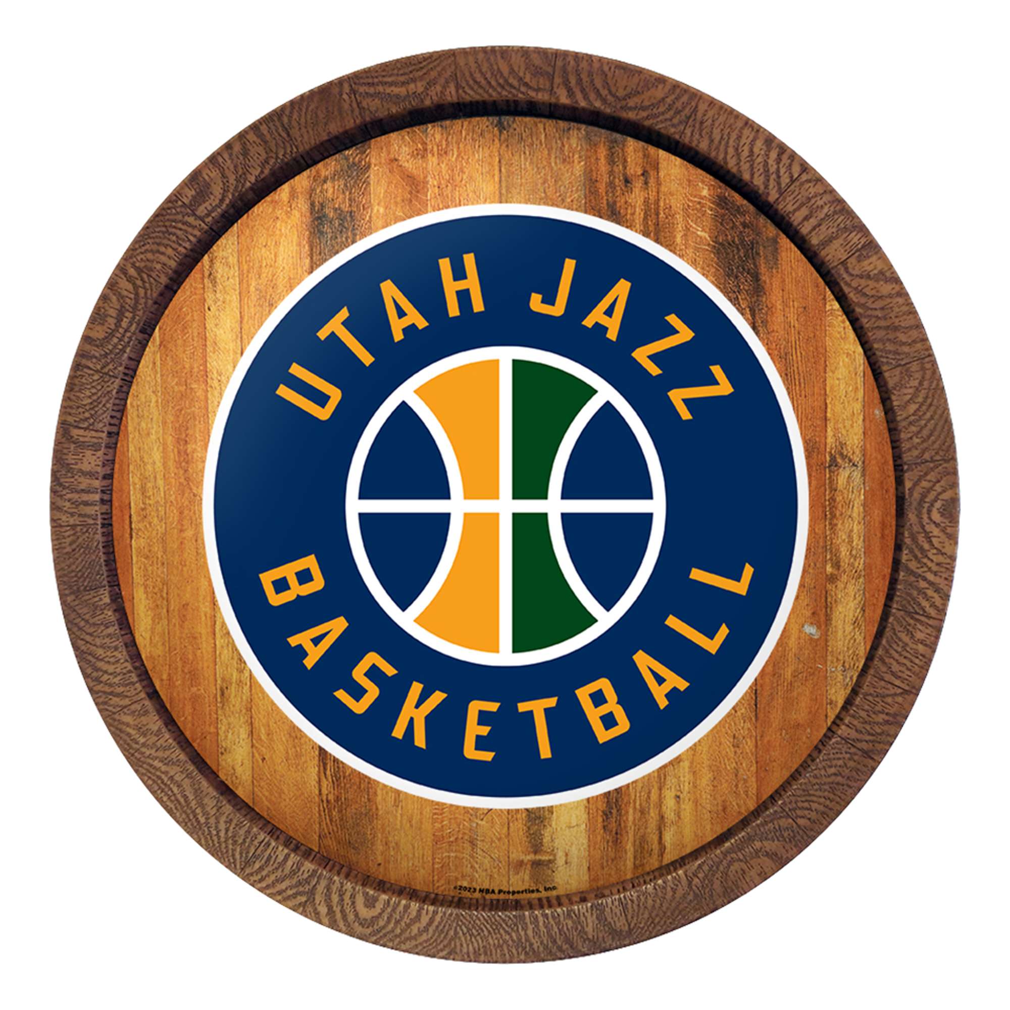 Utah Jazz: Logo - "Faux" Barrel Top Sign  
