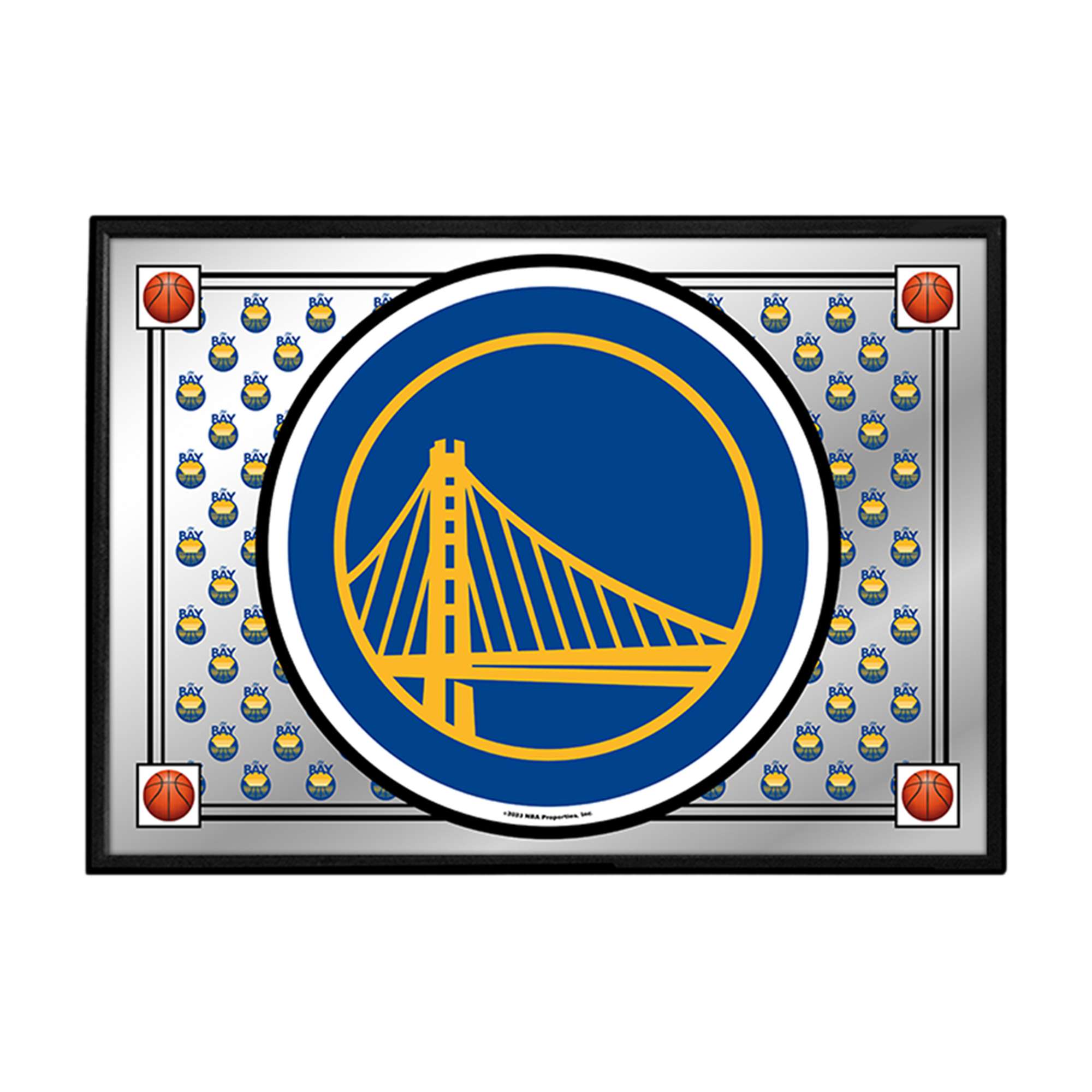Golden State Warriors: Team Spirit - Framed Mirrored Wall Sign    