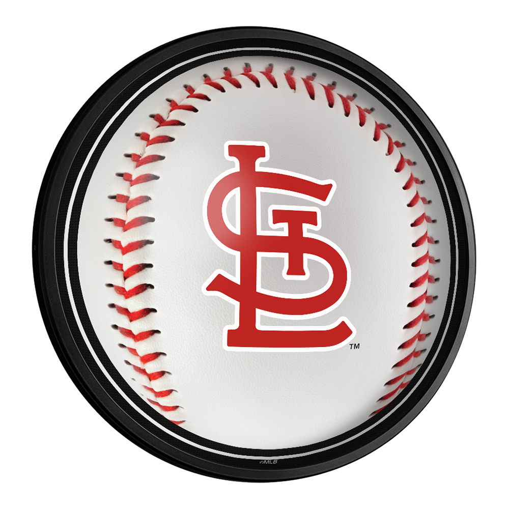 St. Louis Cardinals: Baseball - Round Slimline Lighted Wall Sign