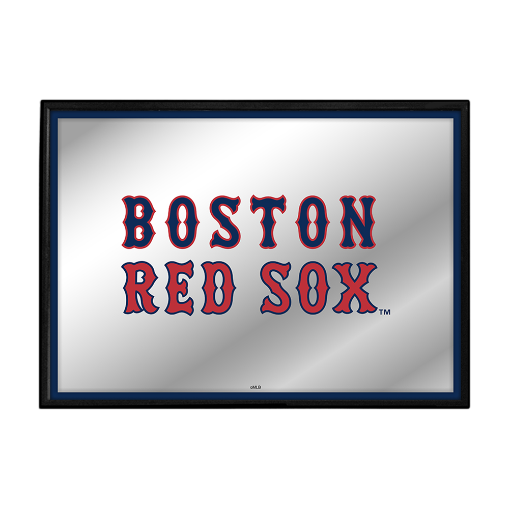 Boston Red Sox Framed Mirrored Wall Sign  
