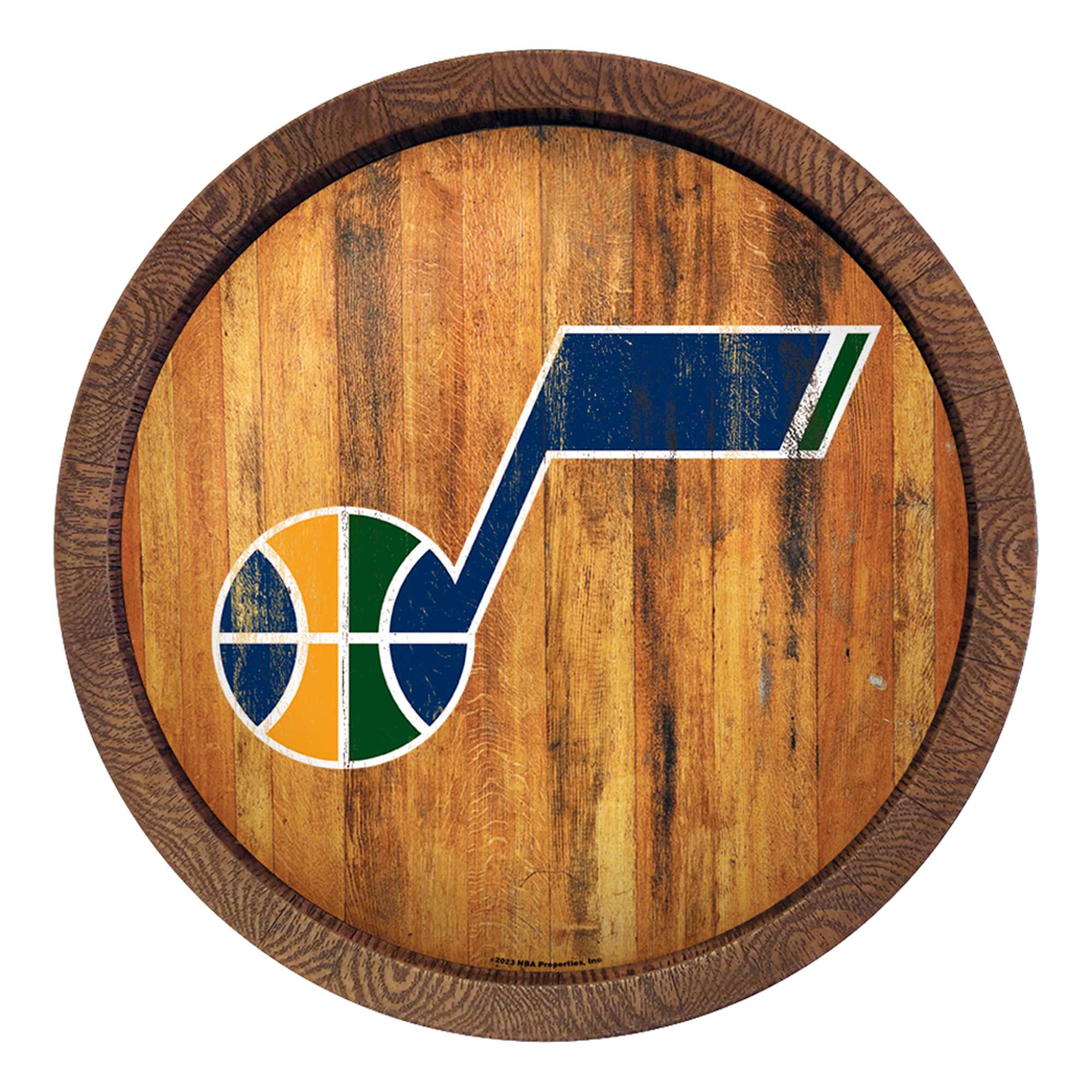 Utah Jazz: "Faux" Barrel Top Sign  