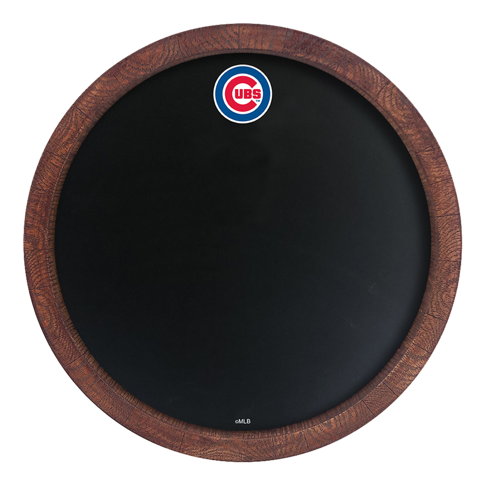 Chicago Cubs Chalkboard "Faux" Barrel Top Sign  