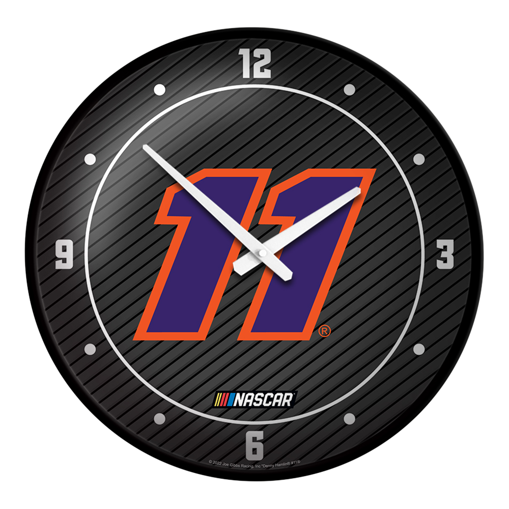 Denny Hamlin: Modern Disc Wall Clock