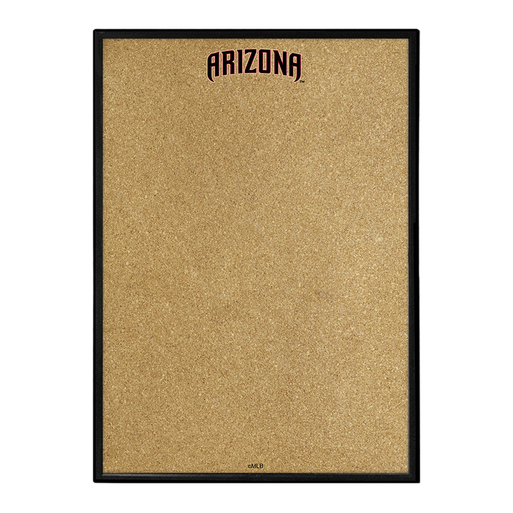 Arizona Diamondbacks Wordmark - Framed Corkboard  