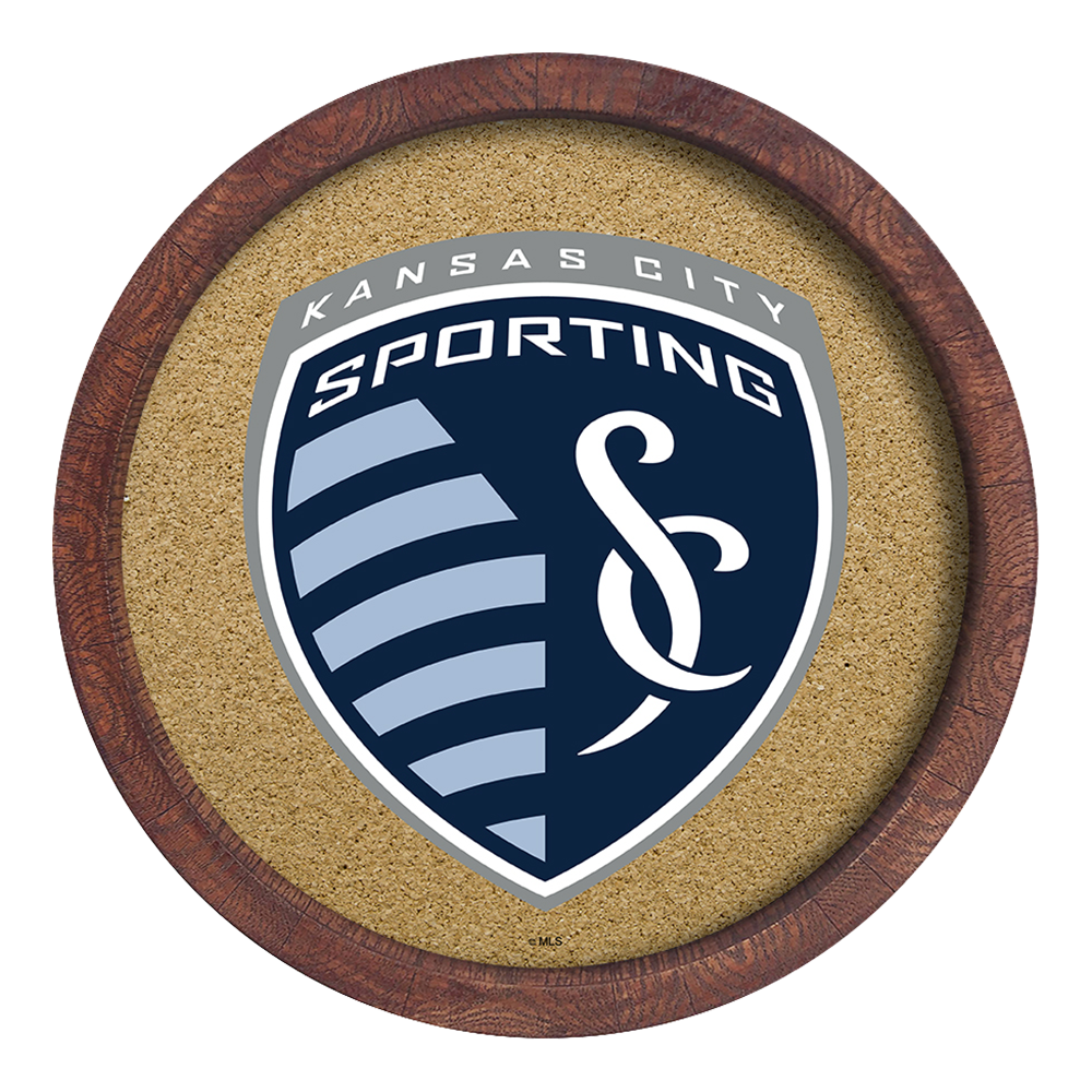 Sporting Kansas City: "Faux" Barrel Framed Cork Board  
