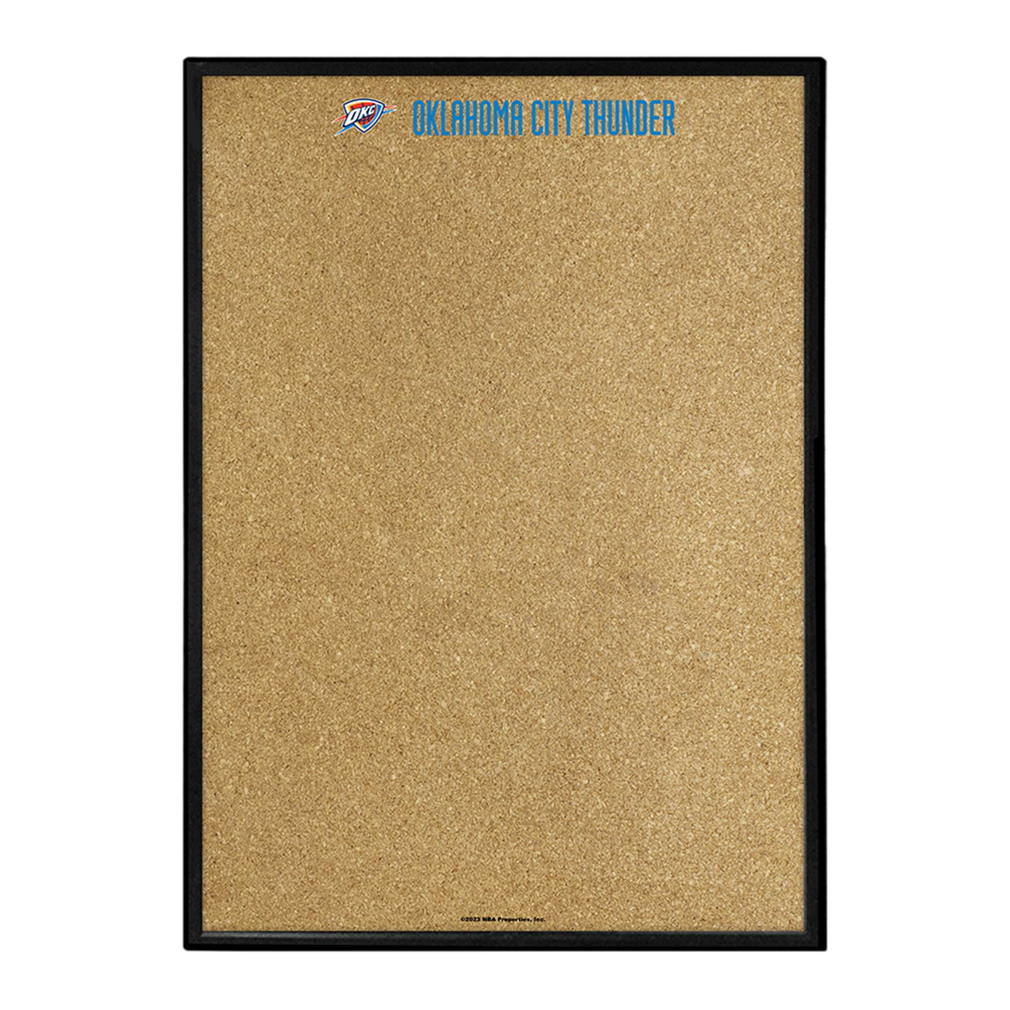 Oklahoma City Thunder: Framed Corkboard