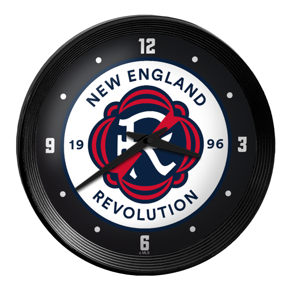New England Revolution: Ribbed Frame Wall Clock