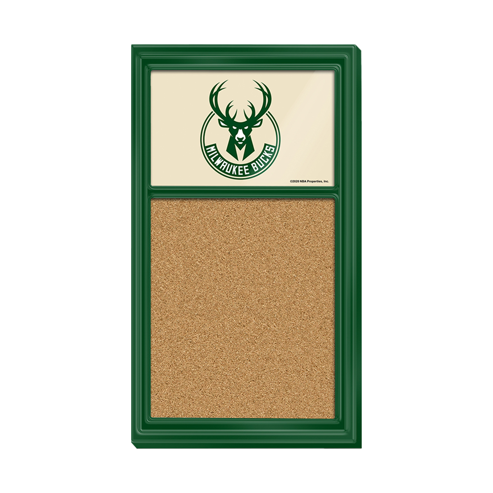 Milwaukee Bucks: Cork Note Board