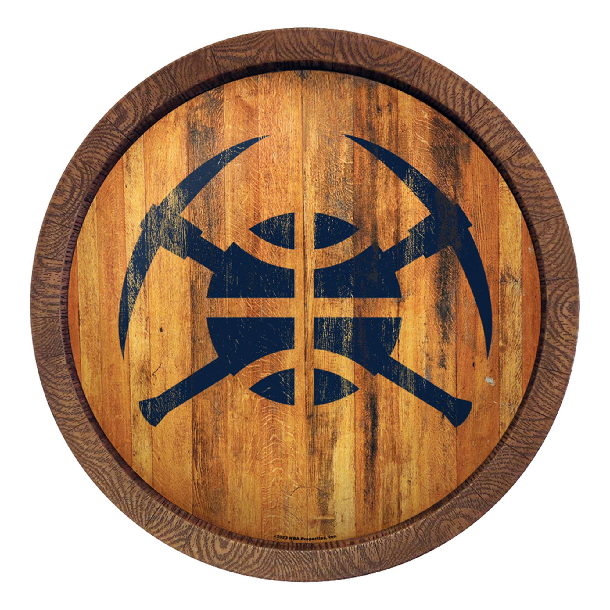 Denver Nuggets: Logo - "Faux" Barrel Top Sign    