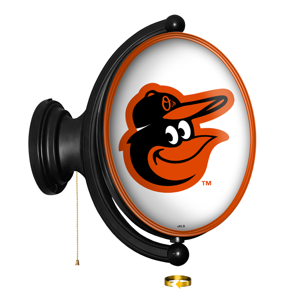 Baltimore Orioles: Original Oval Rotating Lighted Wall Sign   