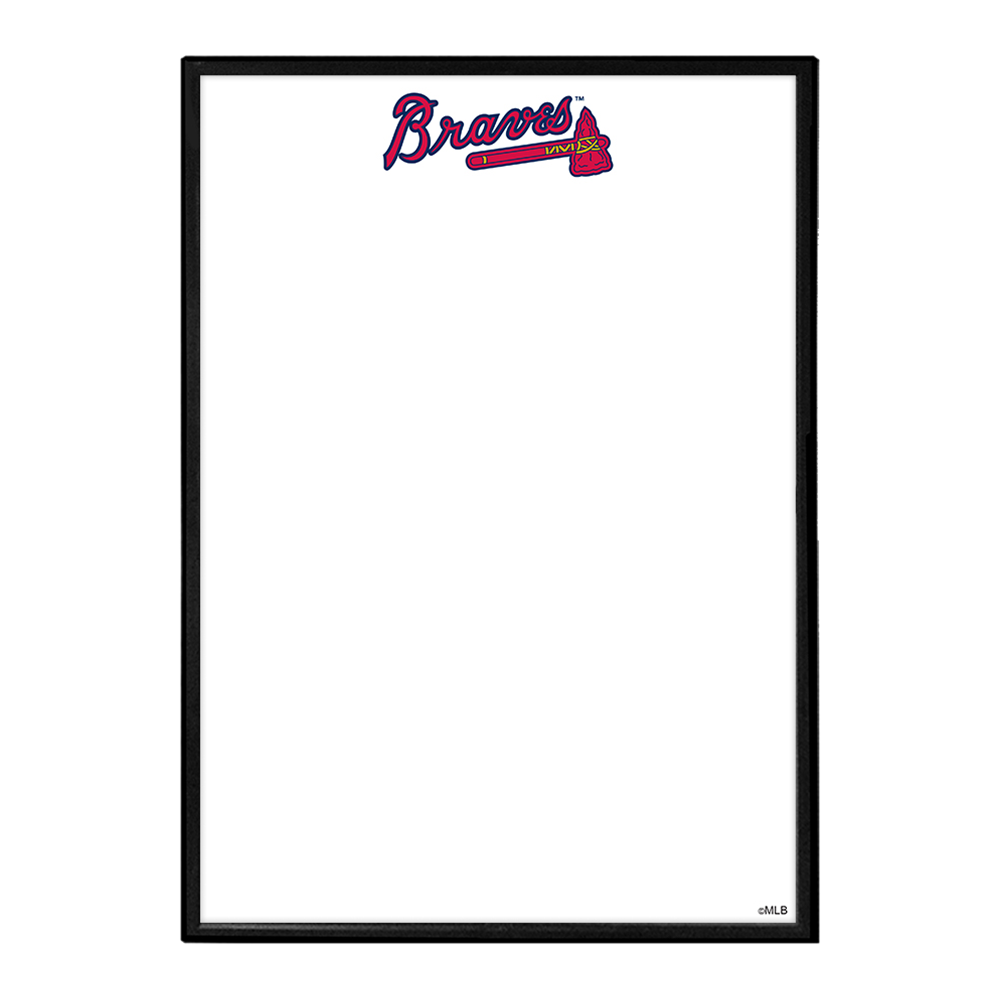 Atlanta Braves Framed Dry Erase Wall Sign  