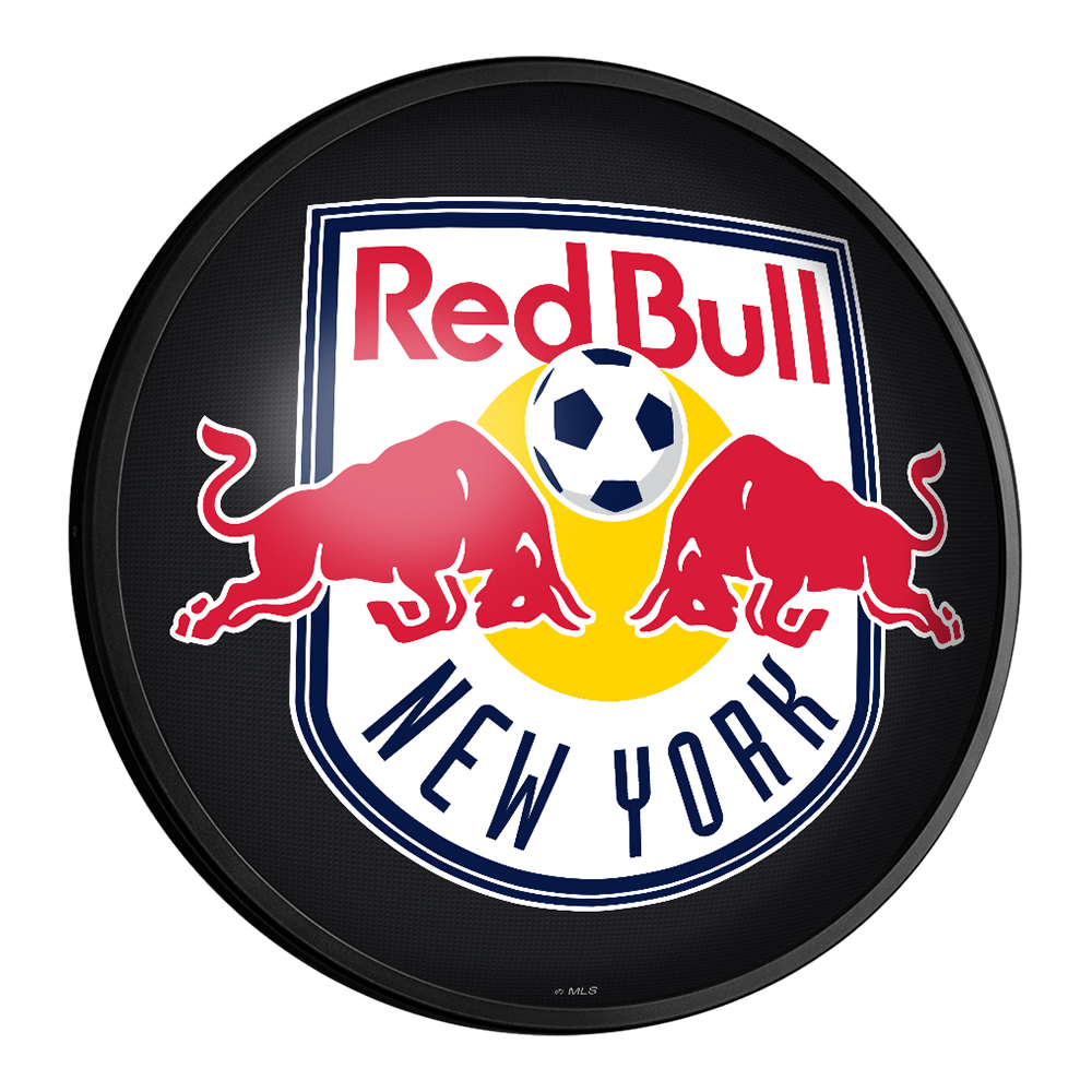 New York Red Bulls: Round Slimline Lighted Wall Sign  