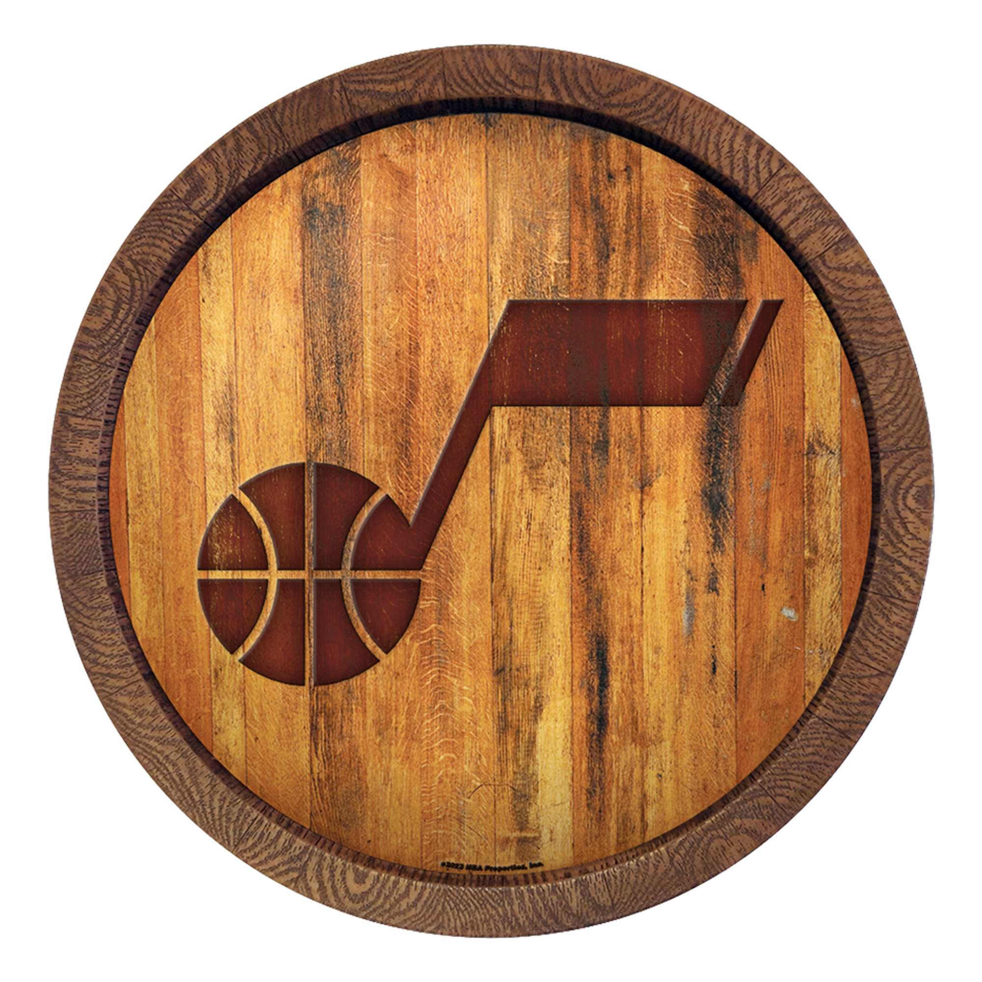 Utah Jazz: "Faux" Barrel Top Sign  
