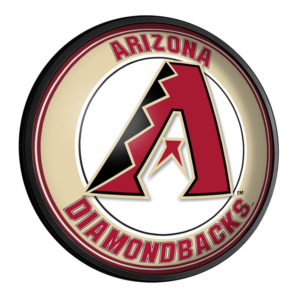 Arizona Diamondbacks Round Slimline Lighted Wall Sign  