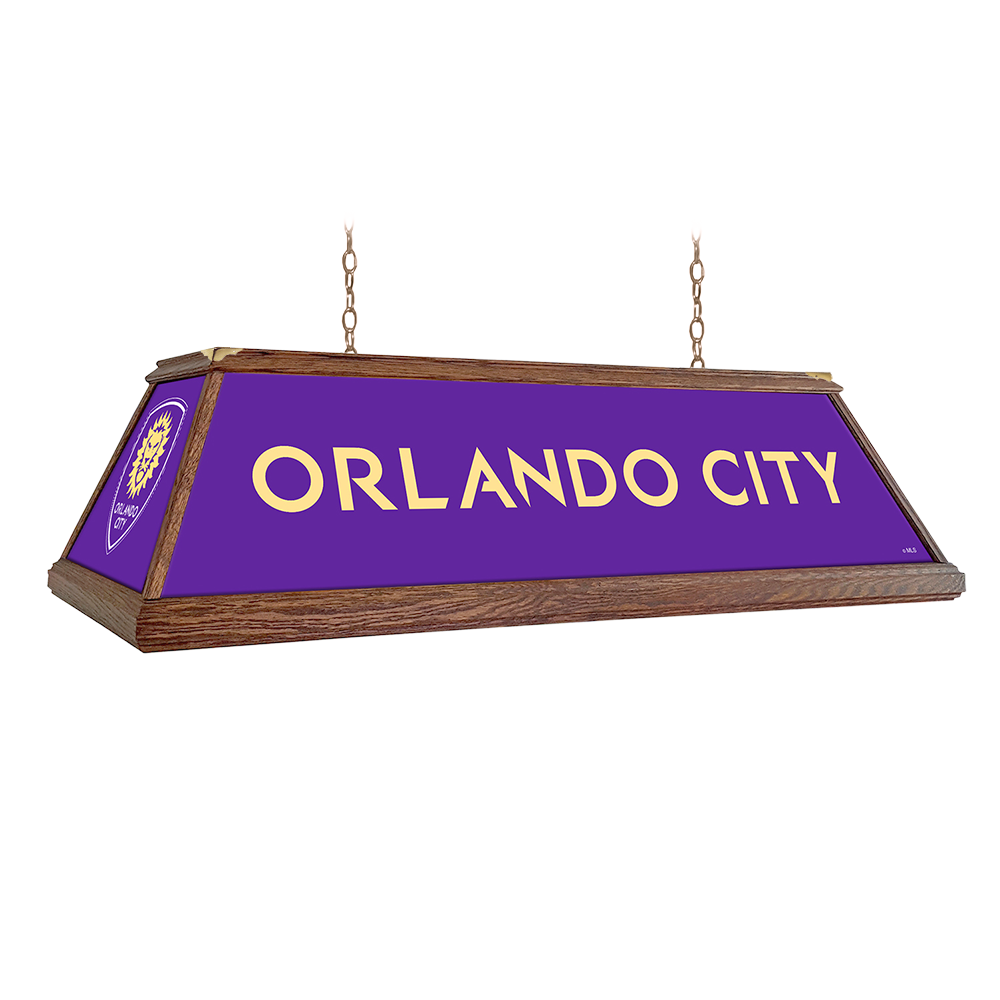 Orlando City: Premium Wood Pool Table Light