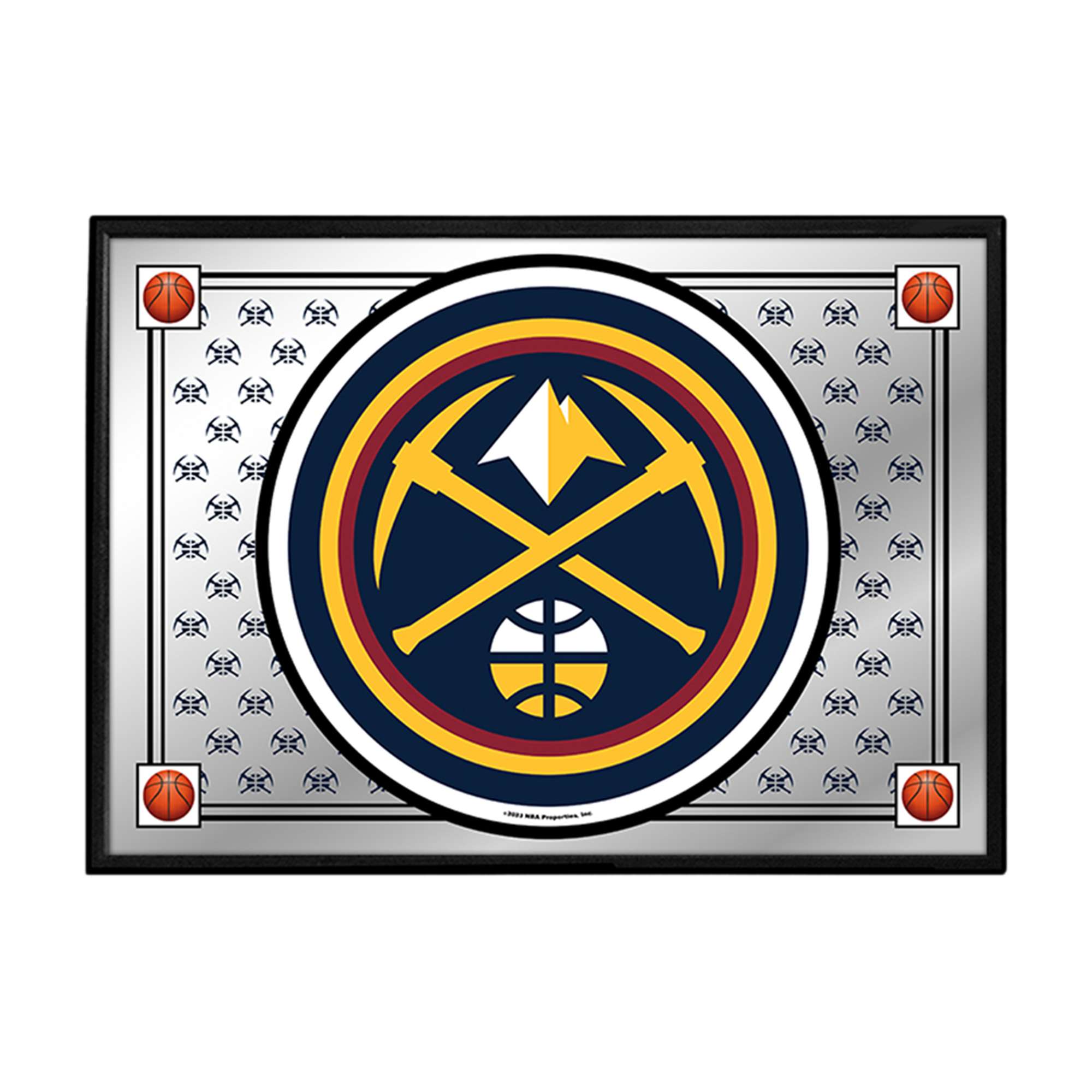 Denver Nuggets: Team Spirit - Framed Mirrored Wall Sign