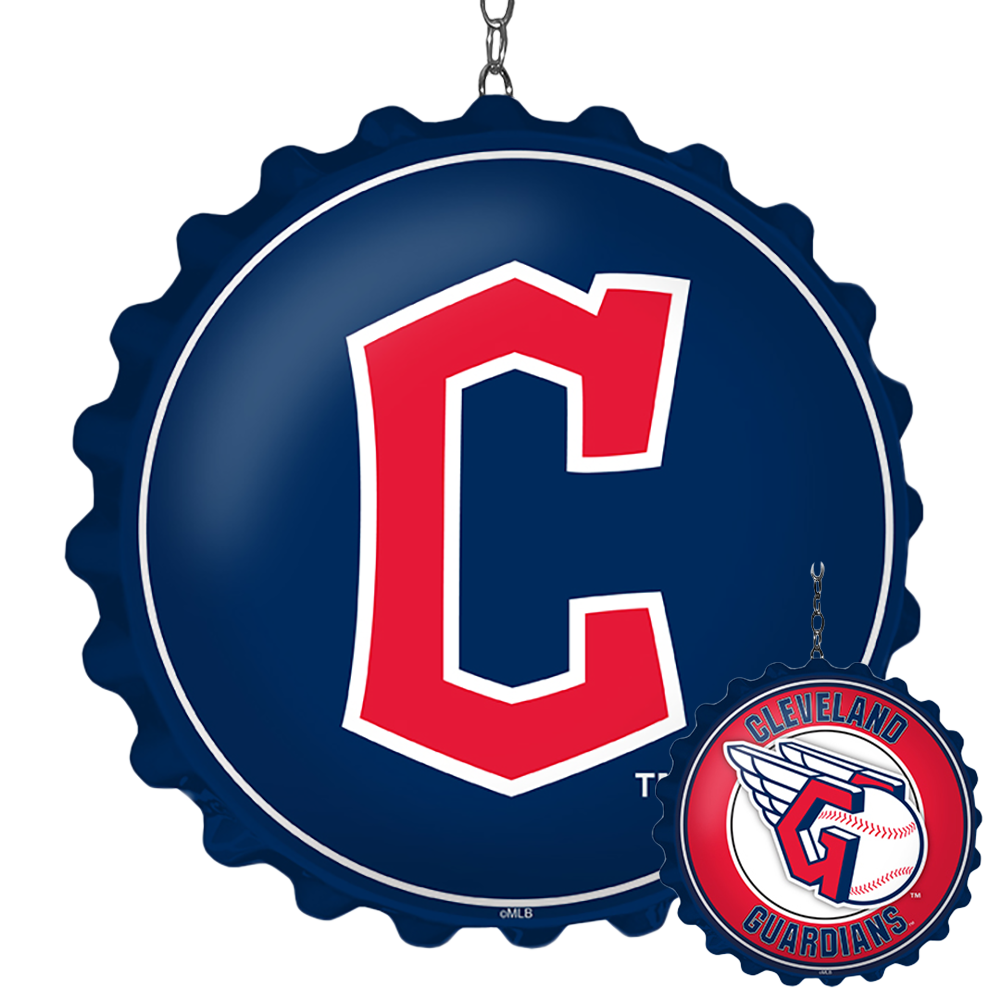 Cleveland Guardians Double-Sided Bottle Cap Dangler  