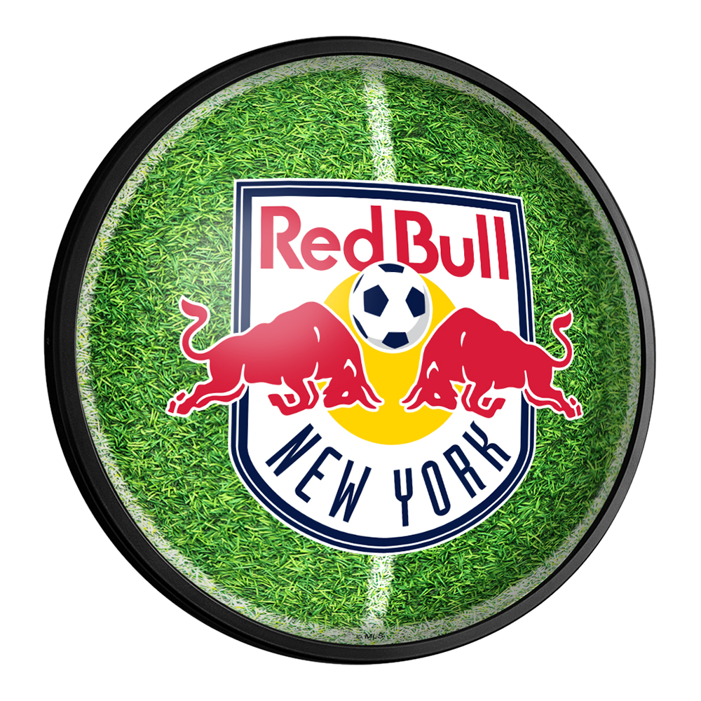 New York Red Bulls: Pitch - Round Slimline Lighted Wall Sign