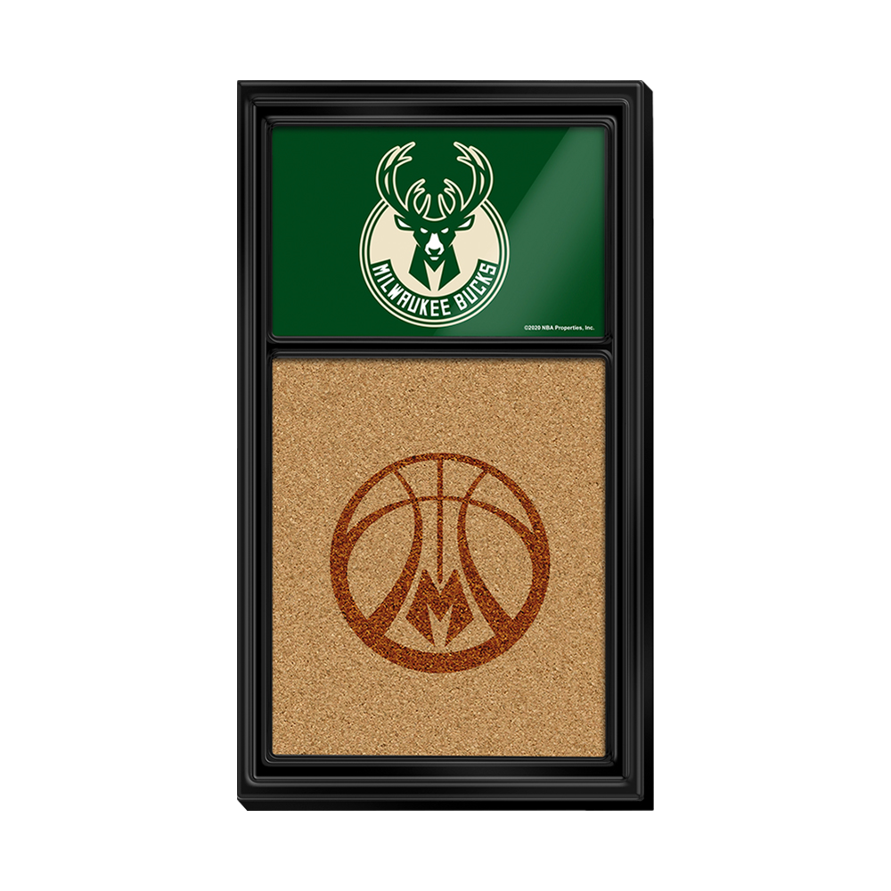 Milwaukee Bucks: Cork Note Board    