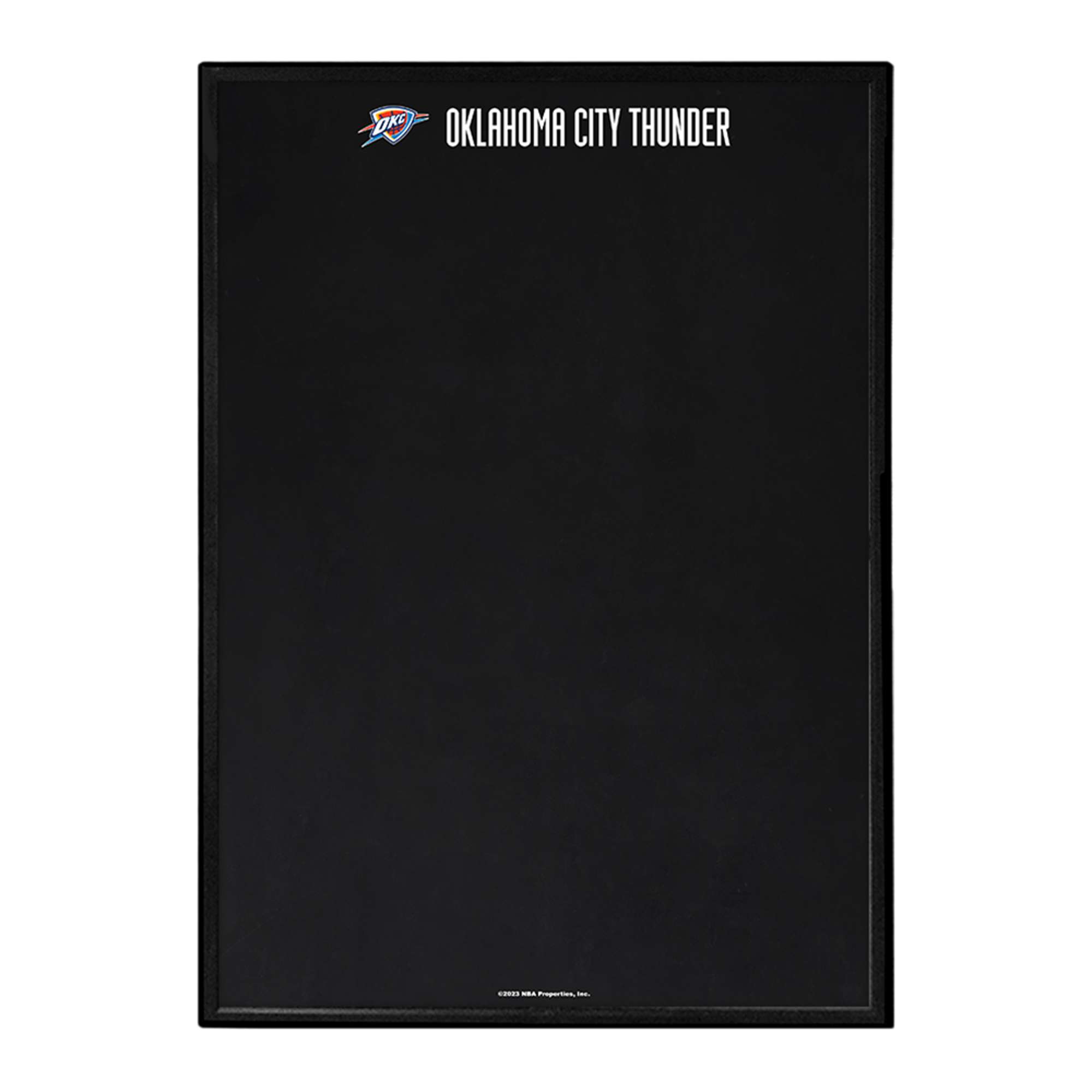 Oklahoma City Thunder: Framed Chalkboard