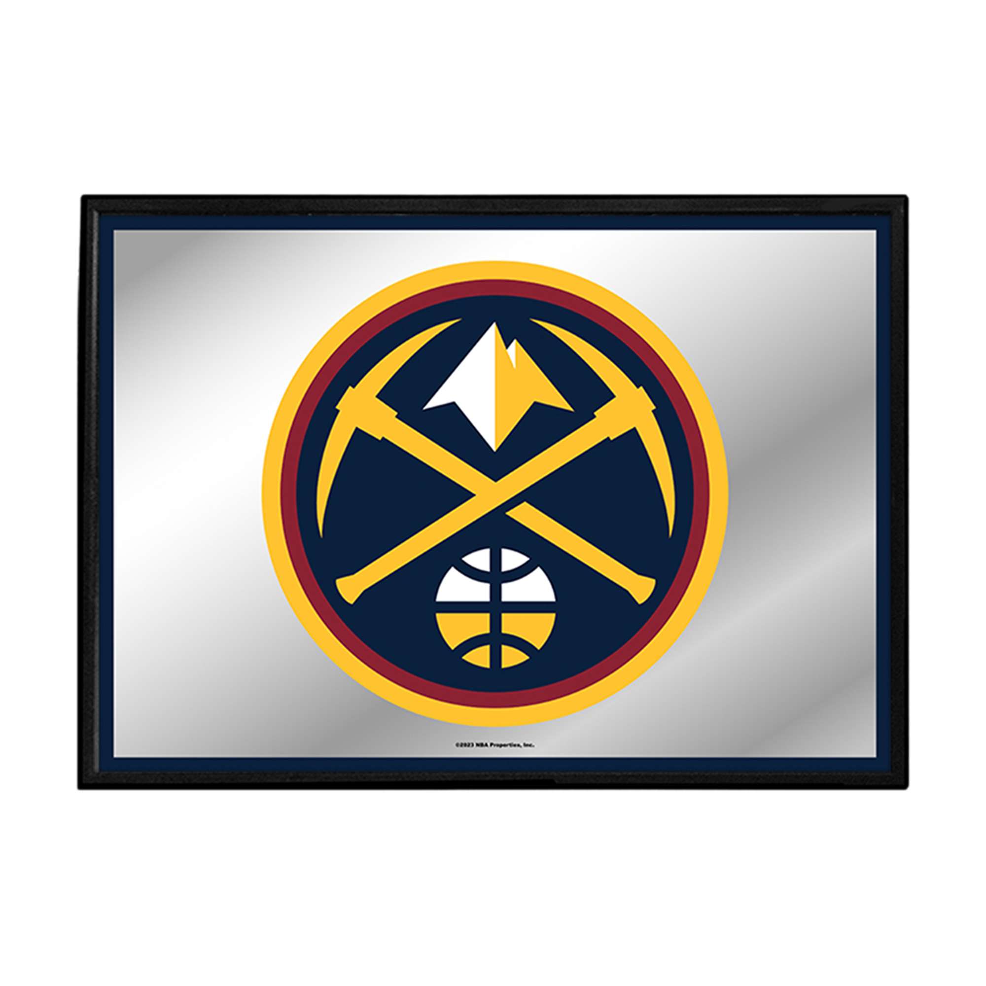 Denver Nuggets: Framed Mirrored Wall Sign