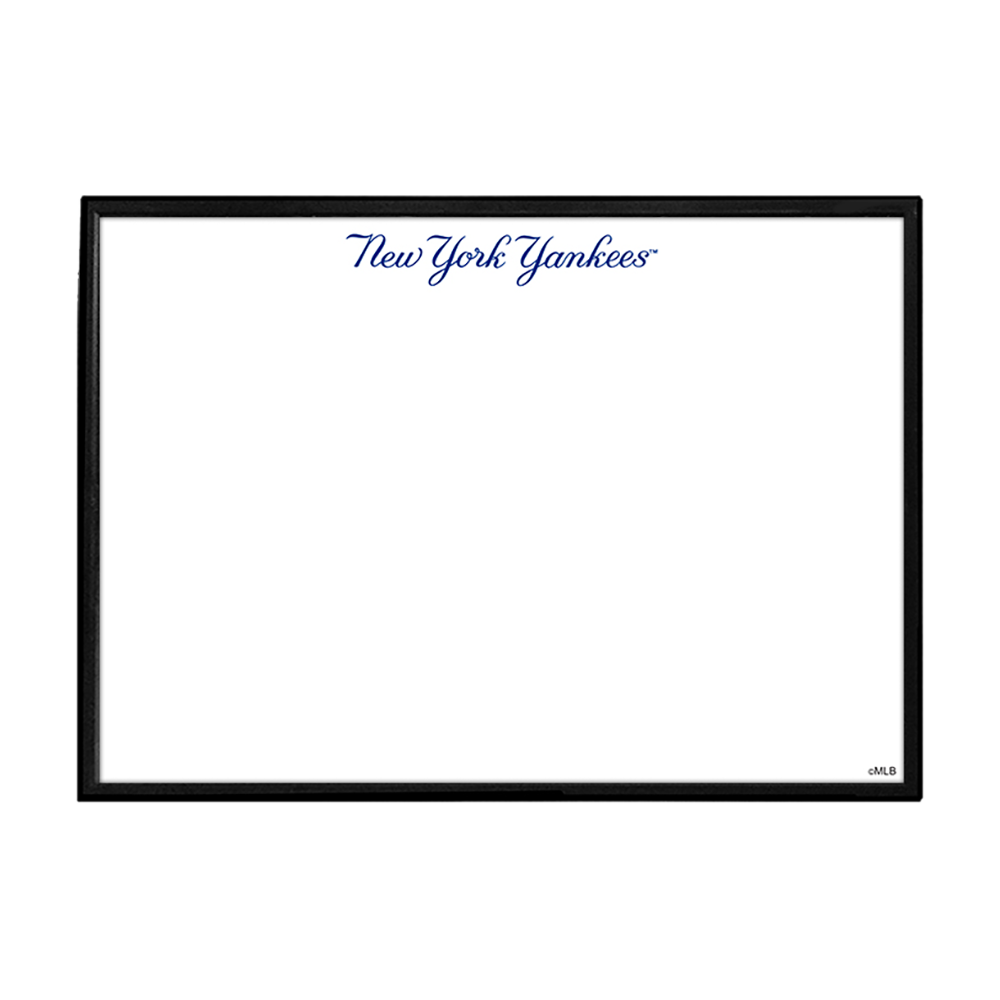 New York Yankees Wordmark - Framed Dry Erase Wall Sign  