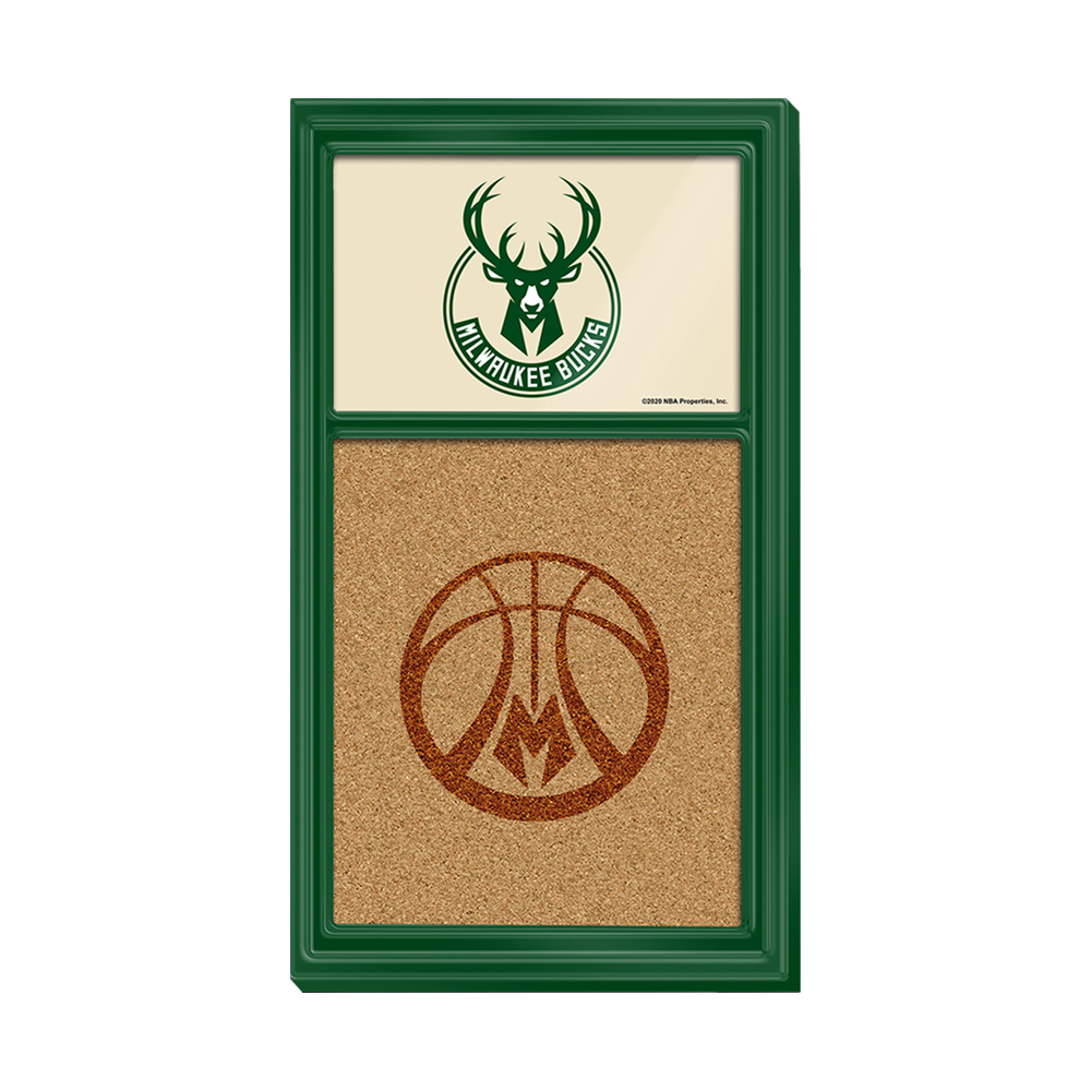 Milwaukee Bucks: Cork Note Board