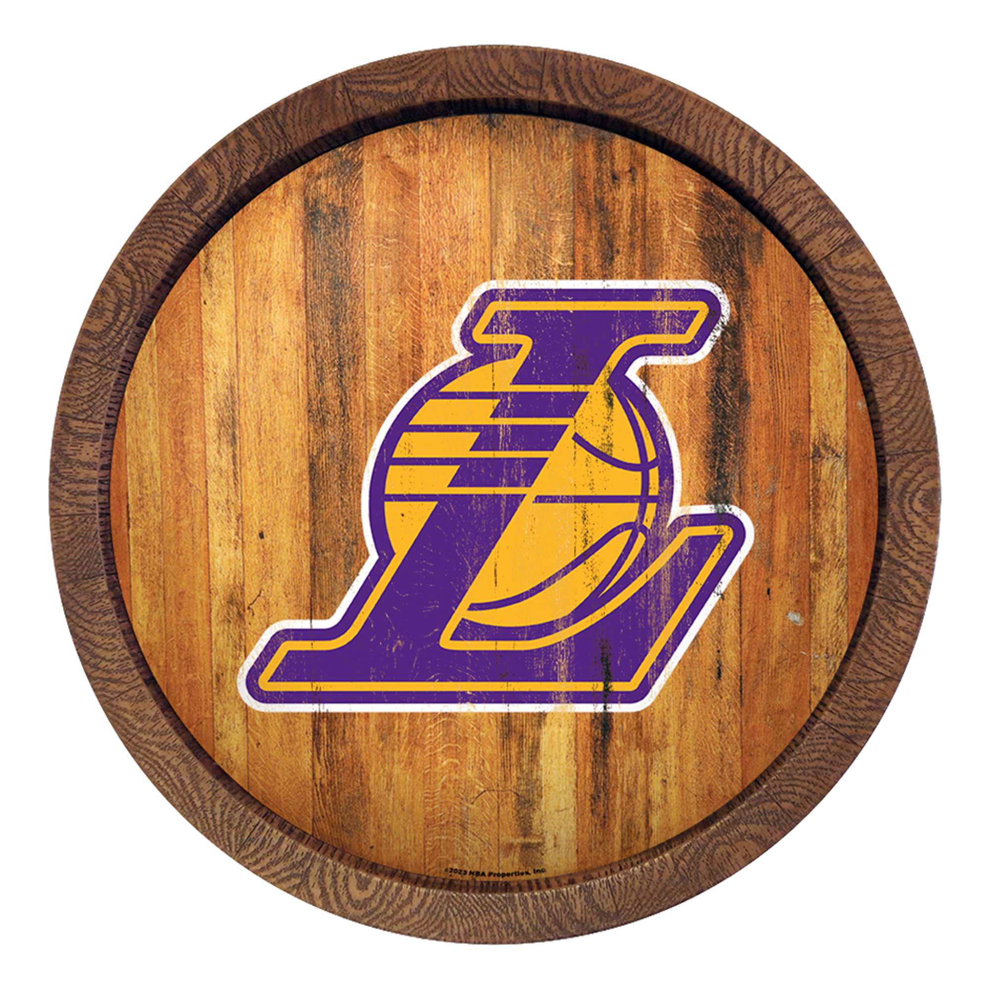 Los Angeles Lakers: Logo - "Faux" Barrel Top Sign    