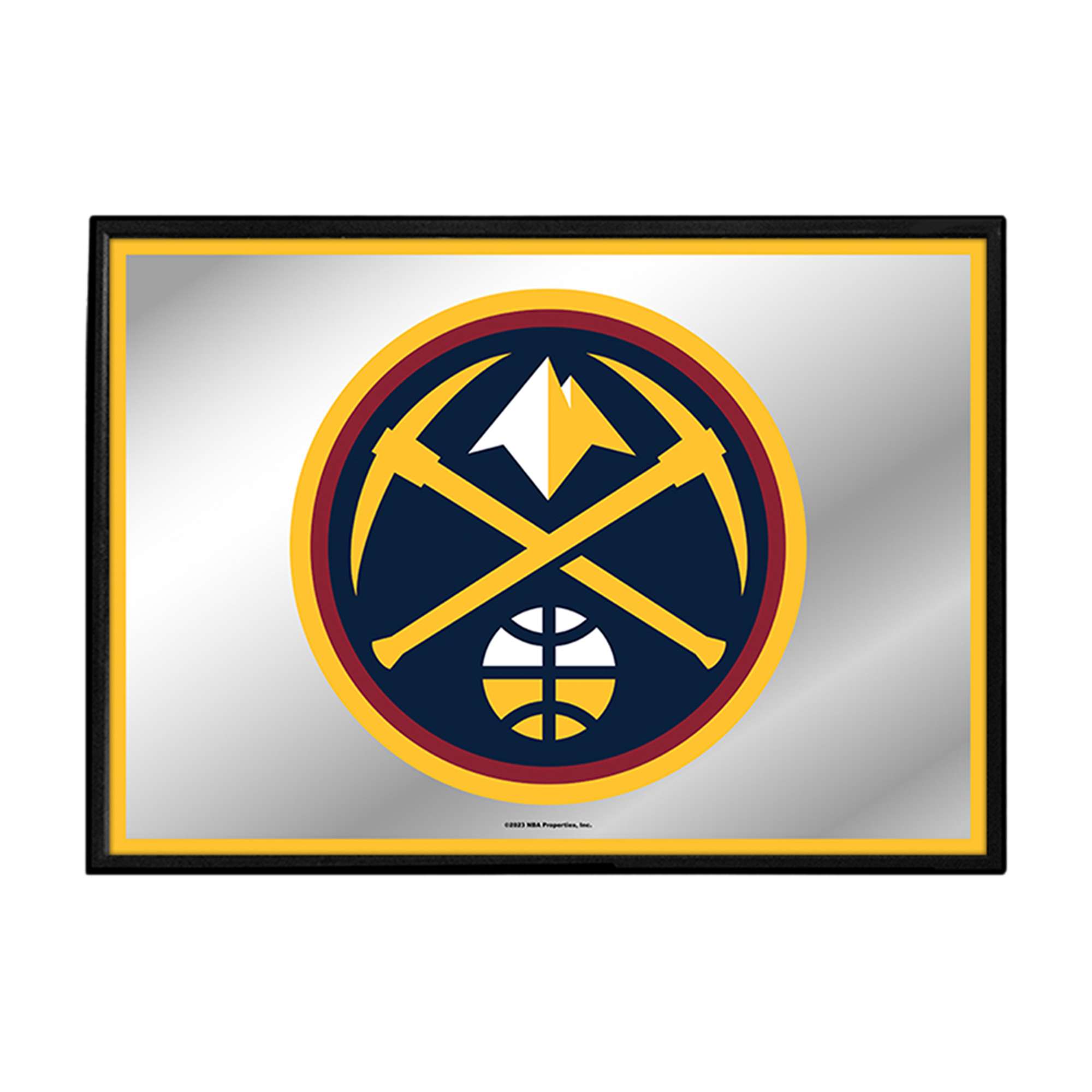 Denver Nuggets: Framed Mirrored Wall Sign
