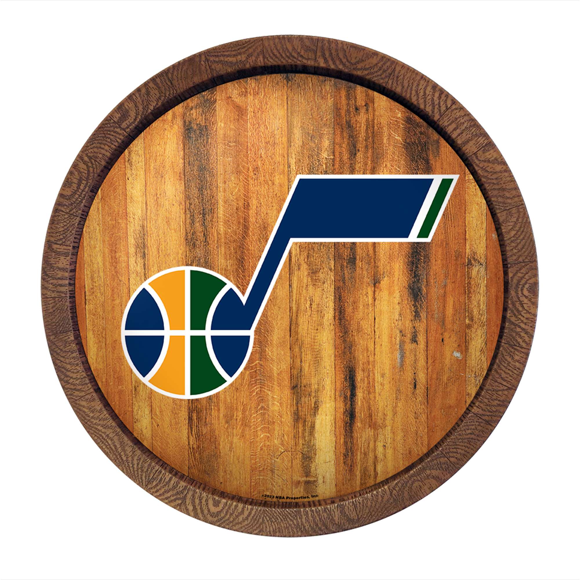 Utah Jazz: "Faux" Barrel Top Sign  