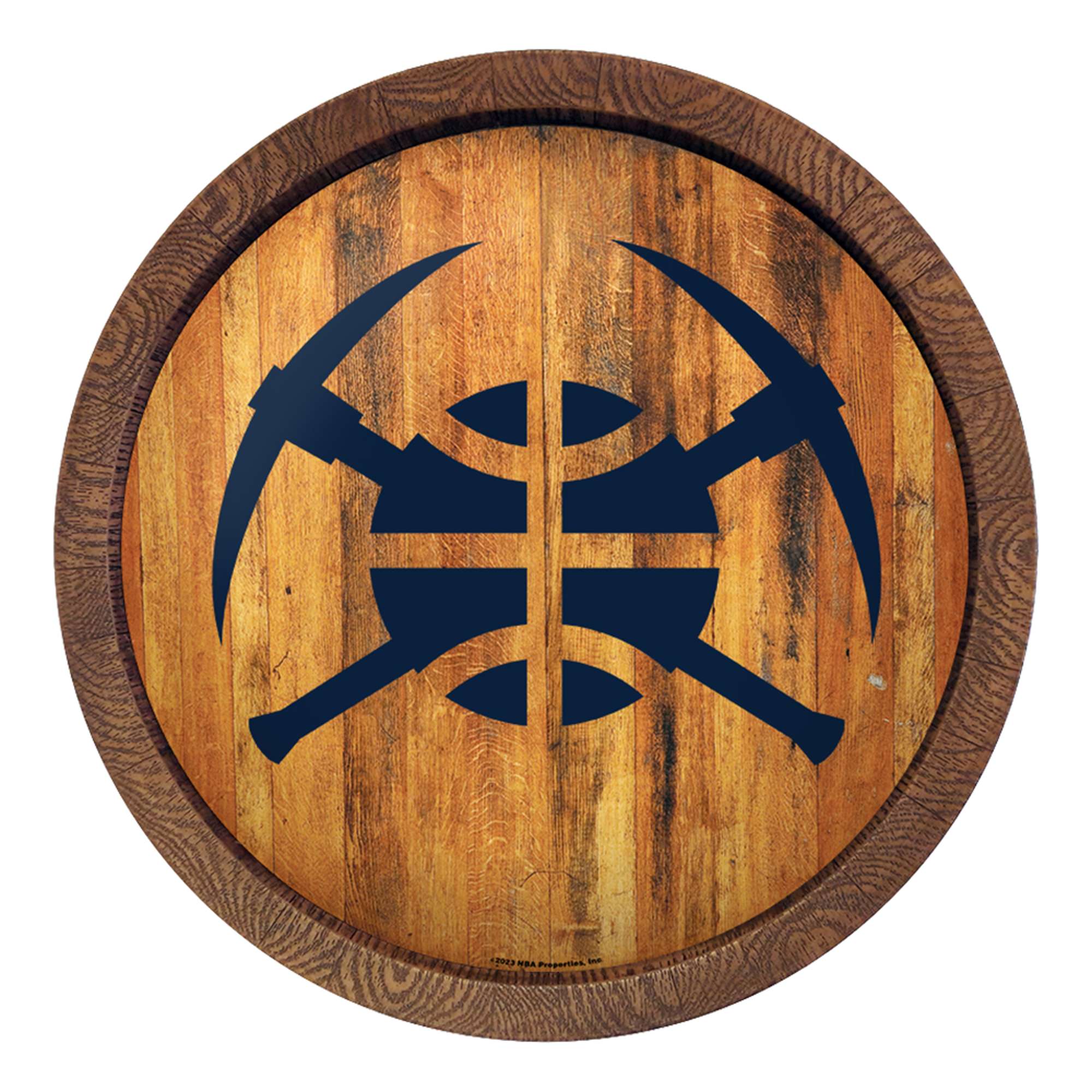 Denver Nuggets: Logo - "Faux" Barrel Top Sign    