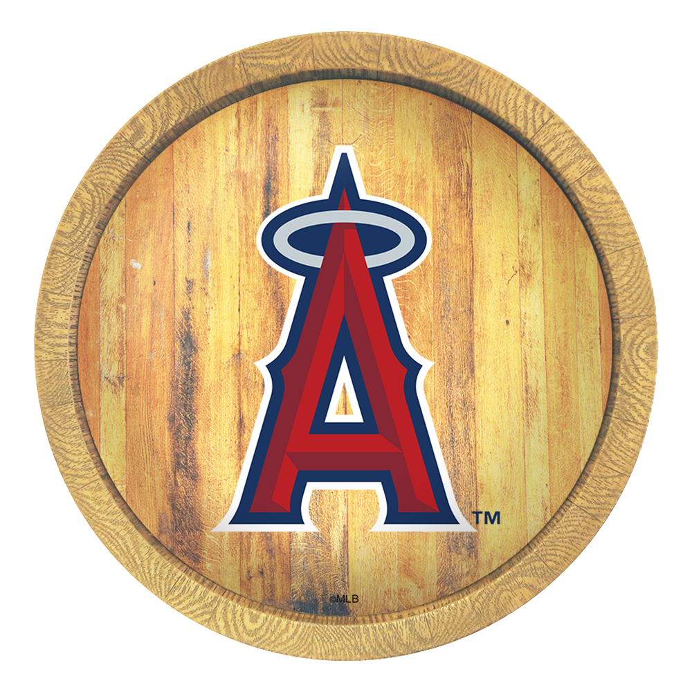Los Angeles Angels "Faux" Barrel Top Sign  