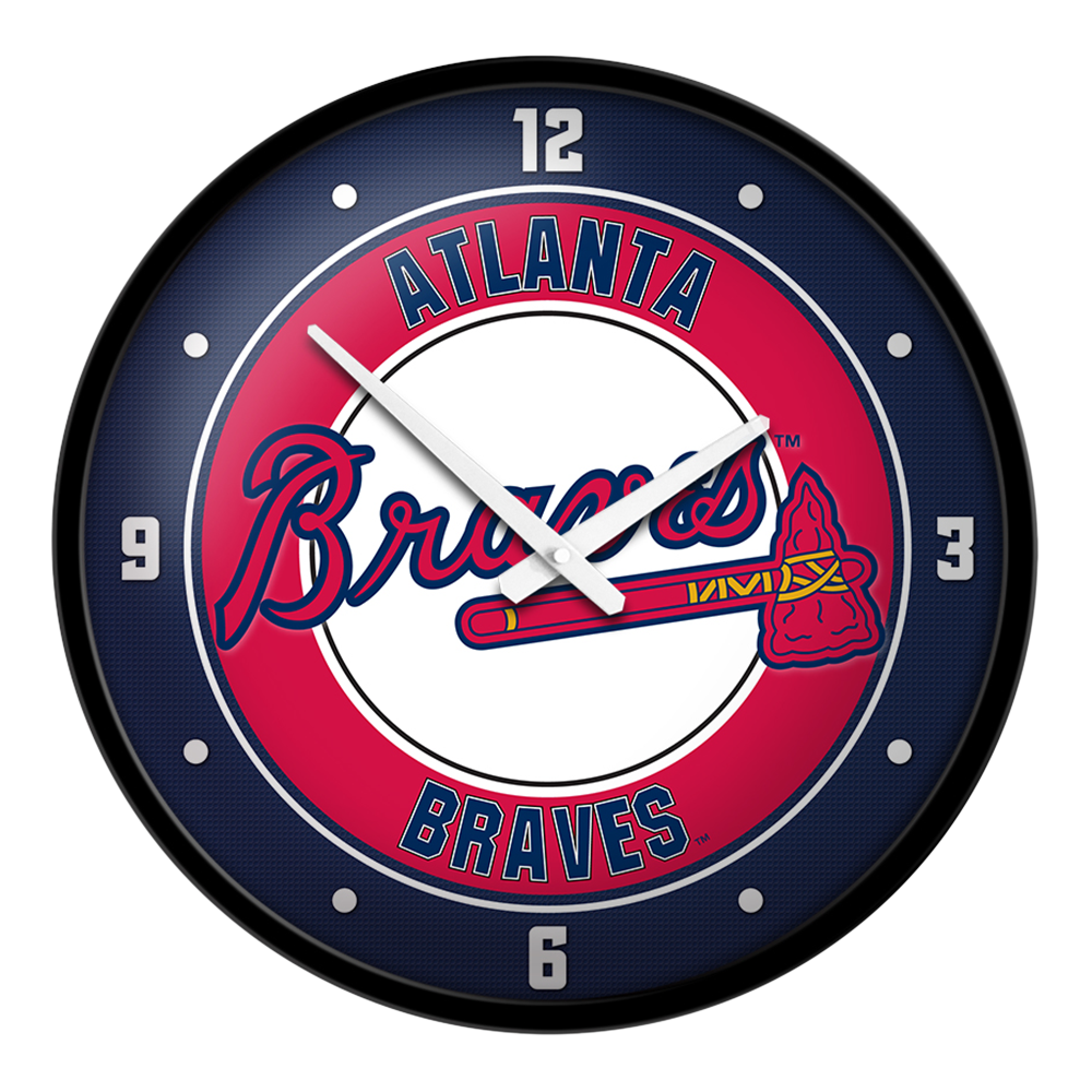 Atlanta Braves Modern Disc Wall Clock  