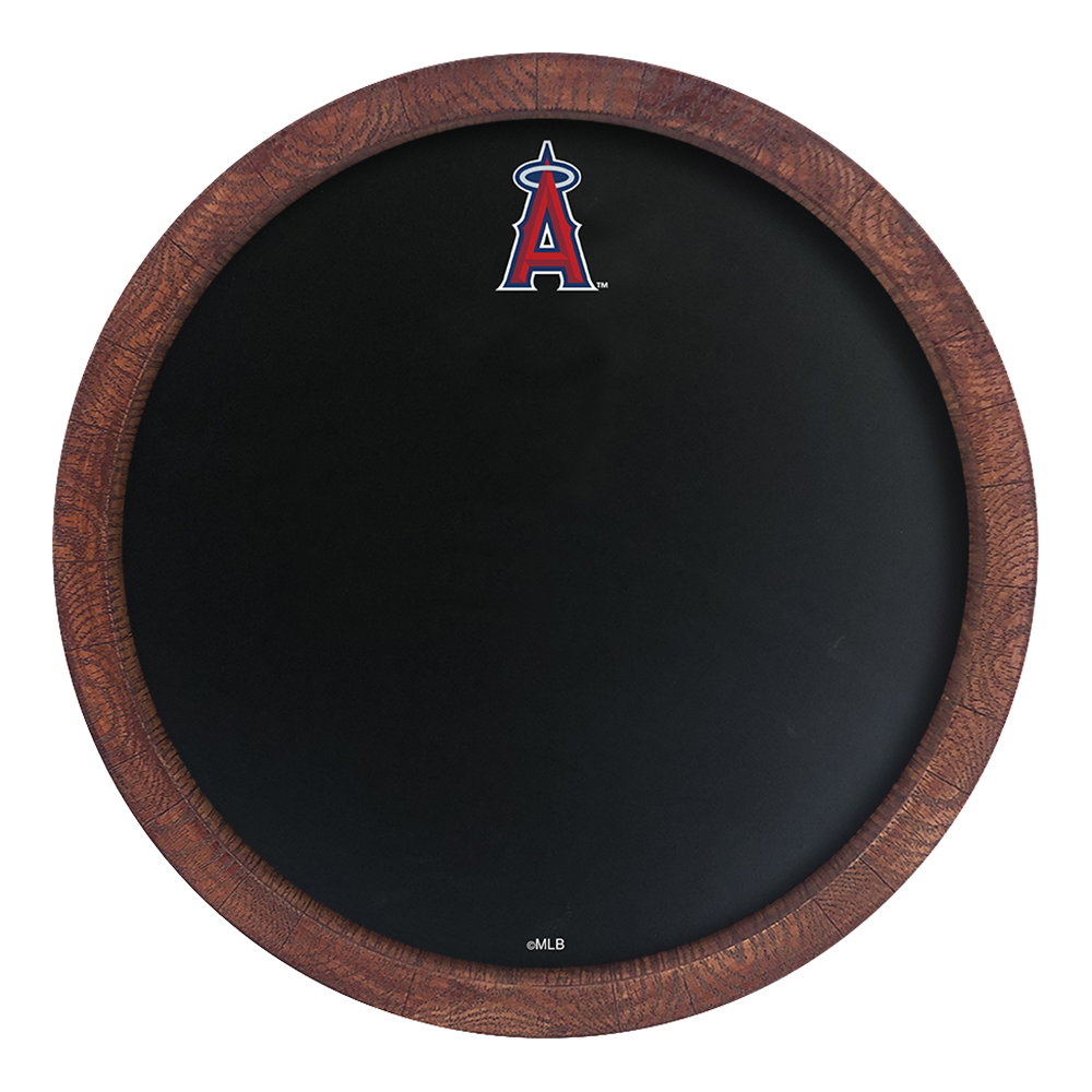Los Angeles Angels Logo - Chalkboard "Faux" Barrel Top Sign  