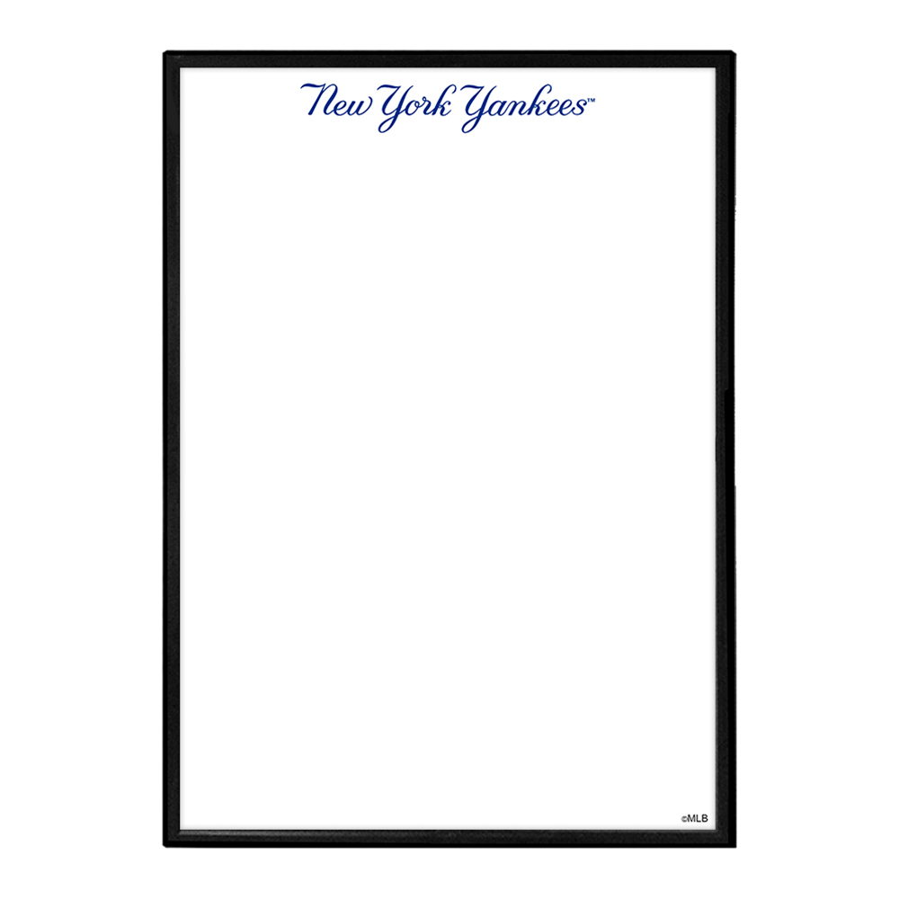New York Yankees Wordmark - Framed Dry Erase Wall Sign  