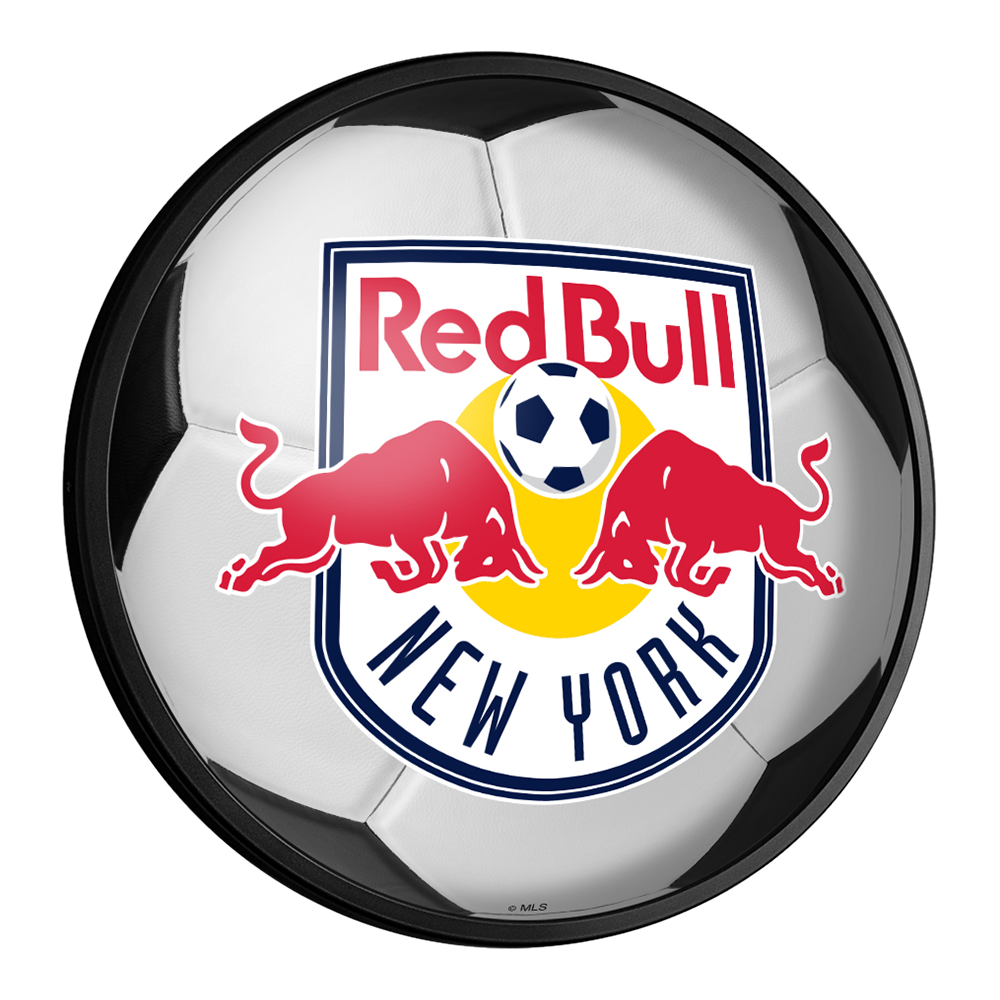 New York Red Bulls: Soccer - Round Slimline Lighted Wall Sign