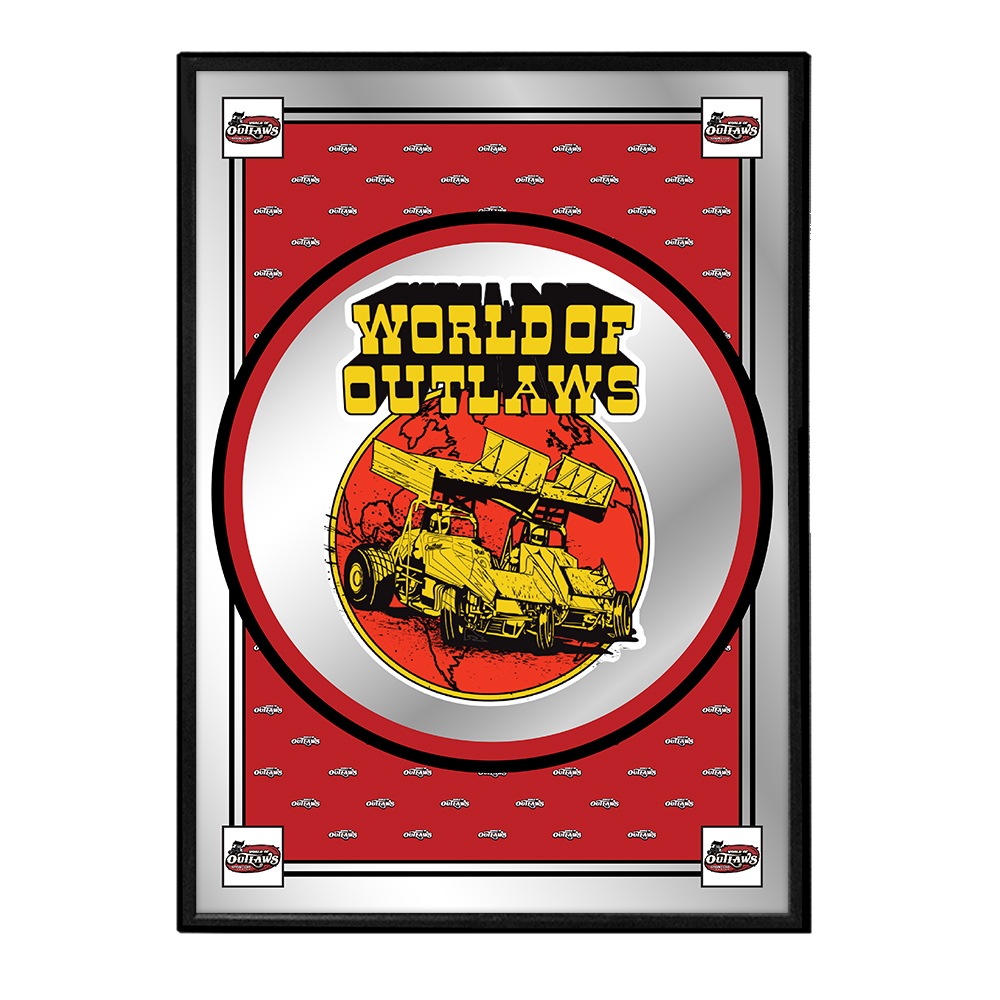 World of Outlaws: Spirit Design - Framed Mirrored Wall Sign