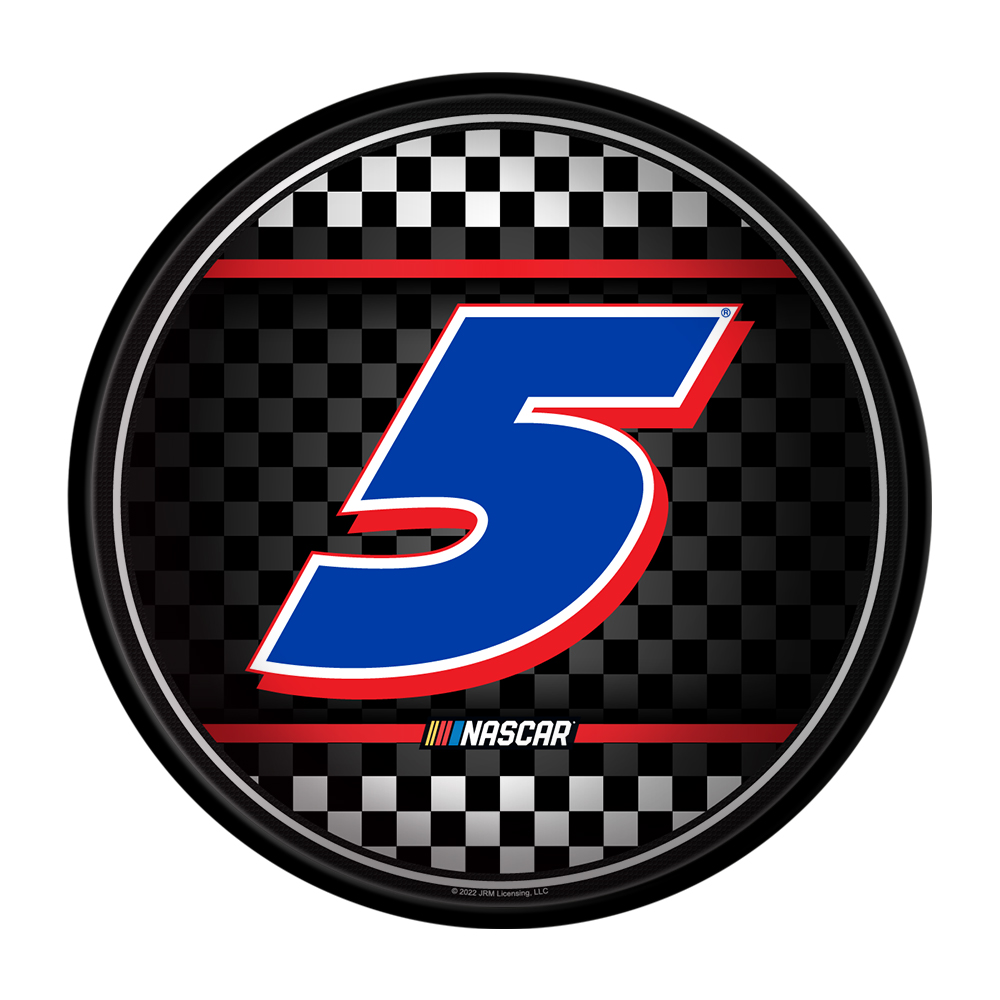Kyle Larson: Checkered Flag - Modern Disc Wall Sign