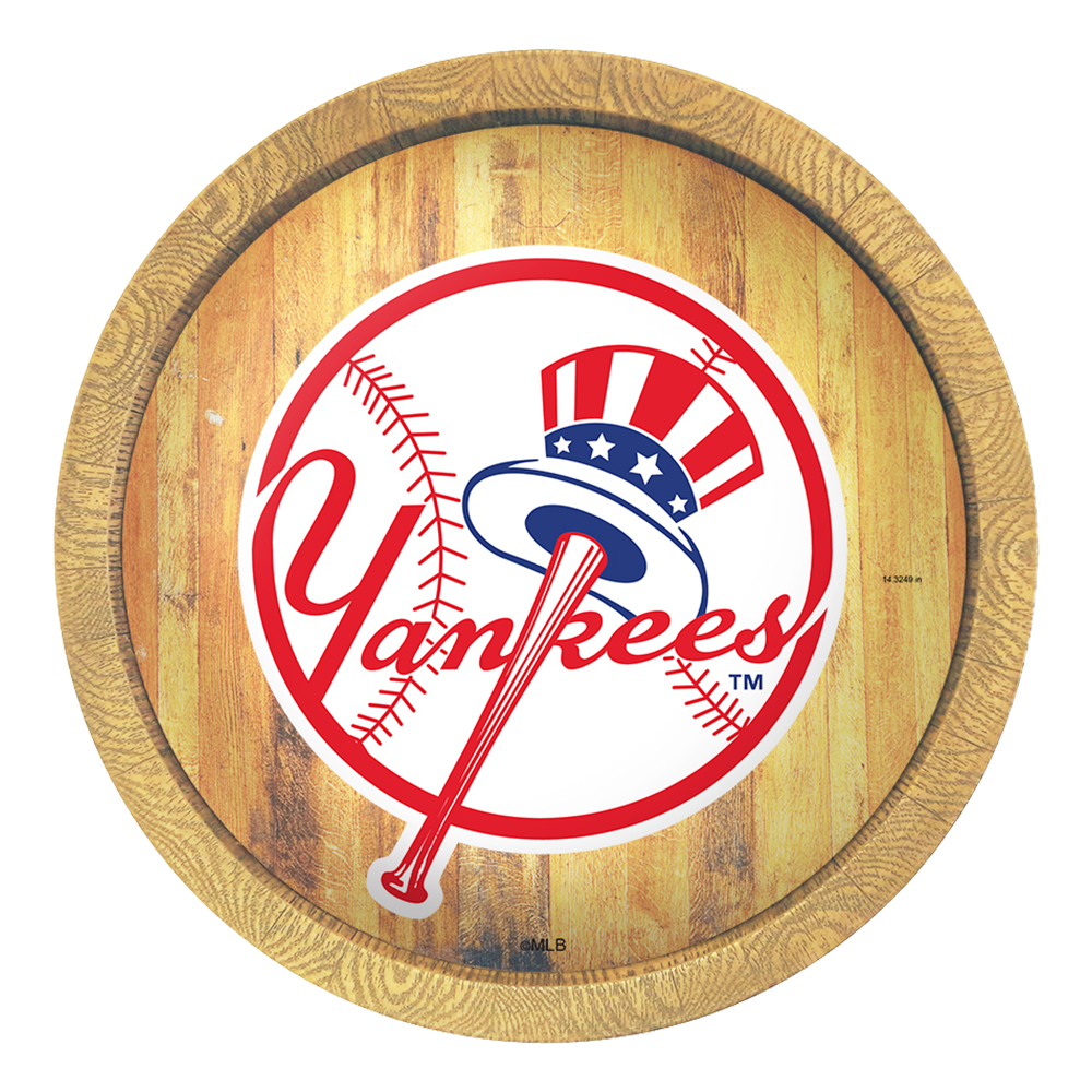 New York Yankees "Faux" Barrel Top Sign  