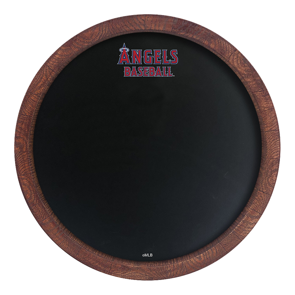 Los Angeles Angels Chalkboard "Faux" Barrel Top Sign  