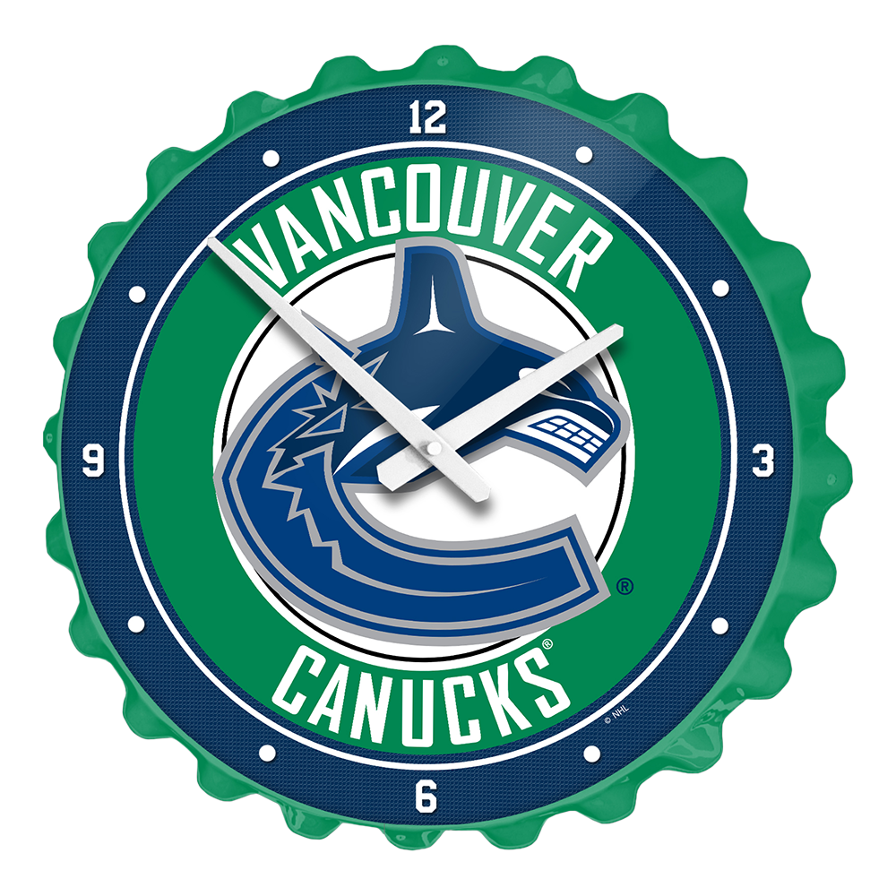 Vancouver Canucks Bottle Cap Wall Clock  