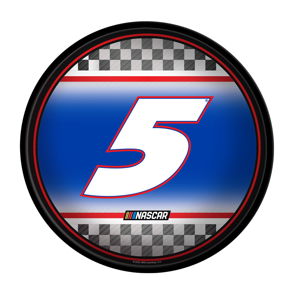 Kyle Larson: Checkered Flag - Modern Disc Wall Sign