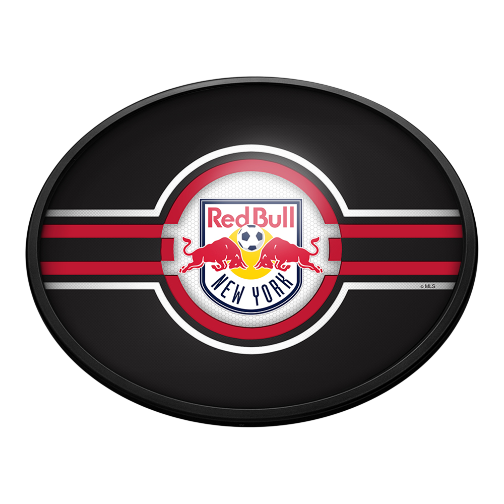 New York Red Bulls: Oval Slimline Lighted Wall Sign