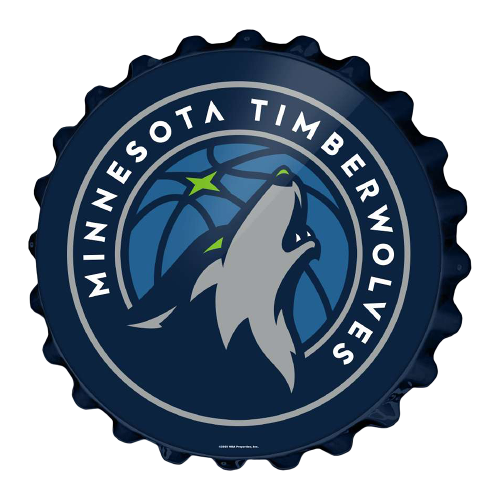Minnesota Timberwolves: Bottle Cap Wall Sign