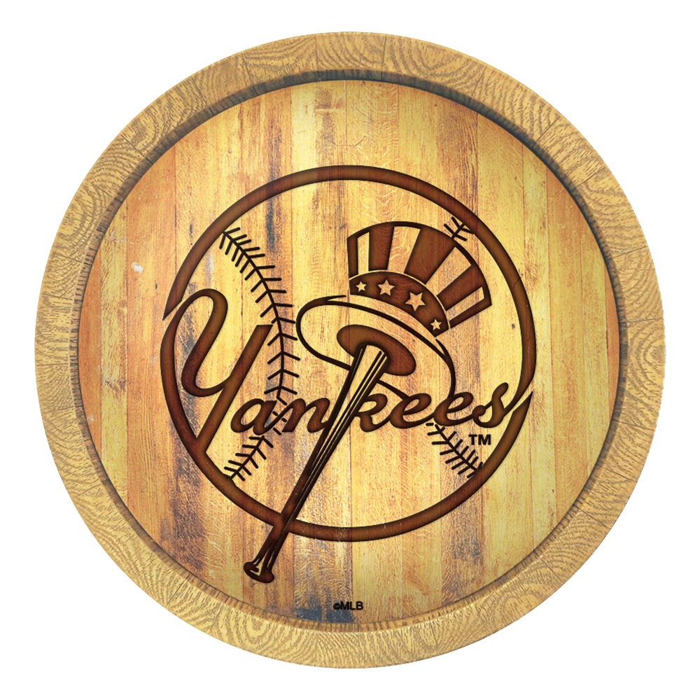 New York Yankees Branded "Faux" Barrel Top Sign  