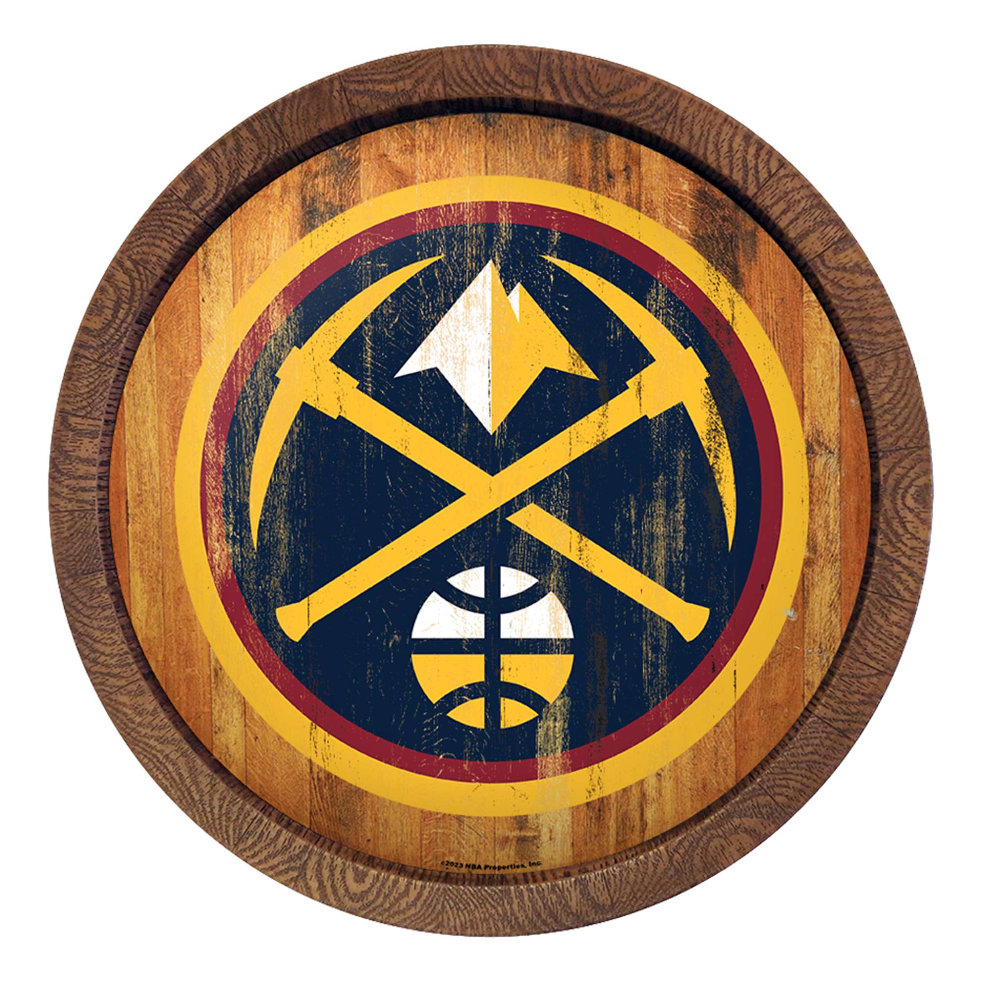 Denver Nuggets: "Faux" Barrel Top Sign    