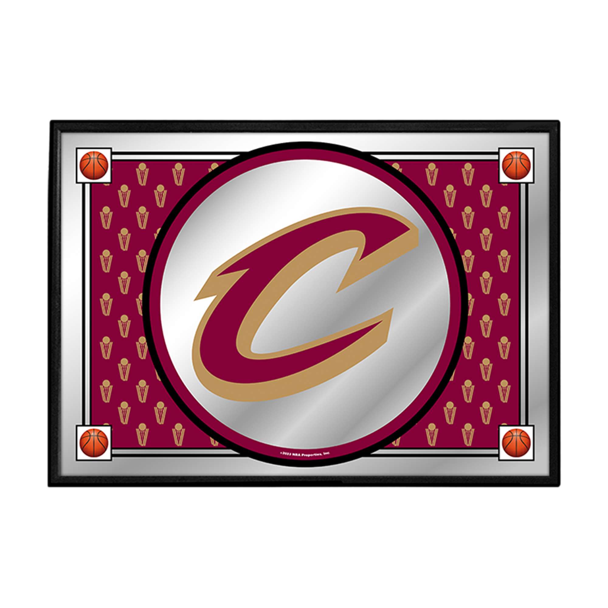 Cleveland Cavaliers: Team Spirit - Framed Mirrored Wall Sign
