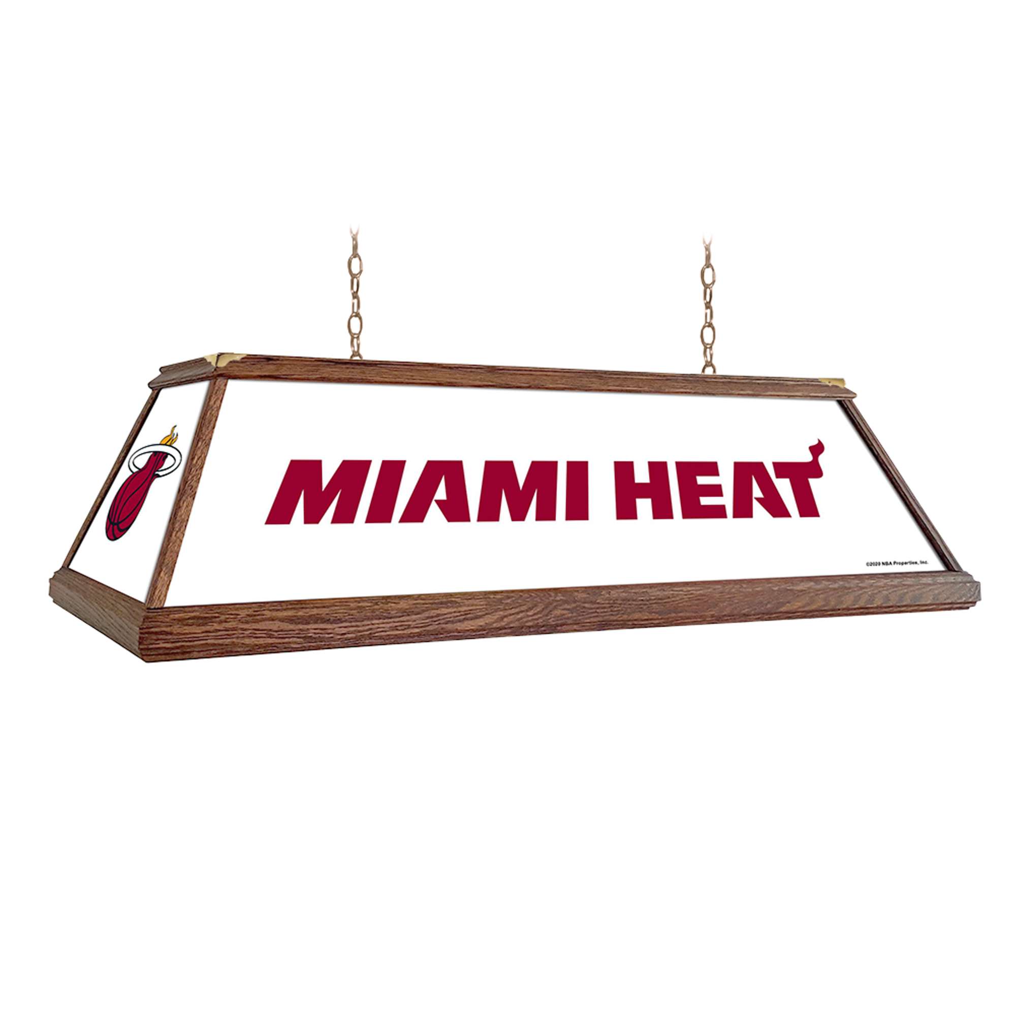 Miami Heat: Premium Wood Pool Table Light