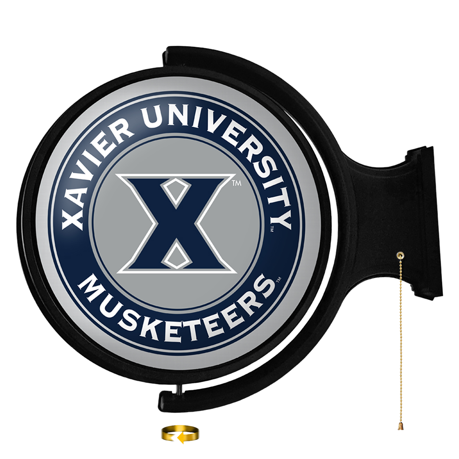 Xavier Musketeers Original Round Rotating Lighted Wall Sign
